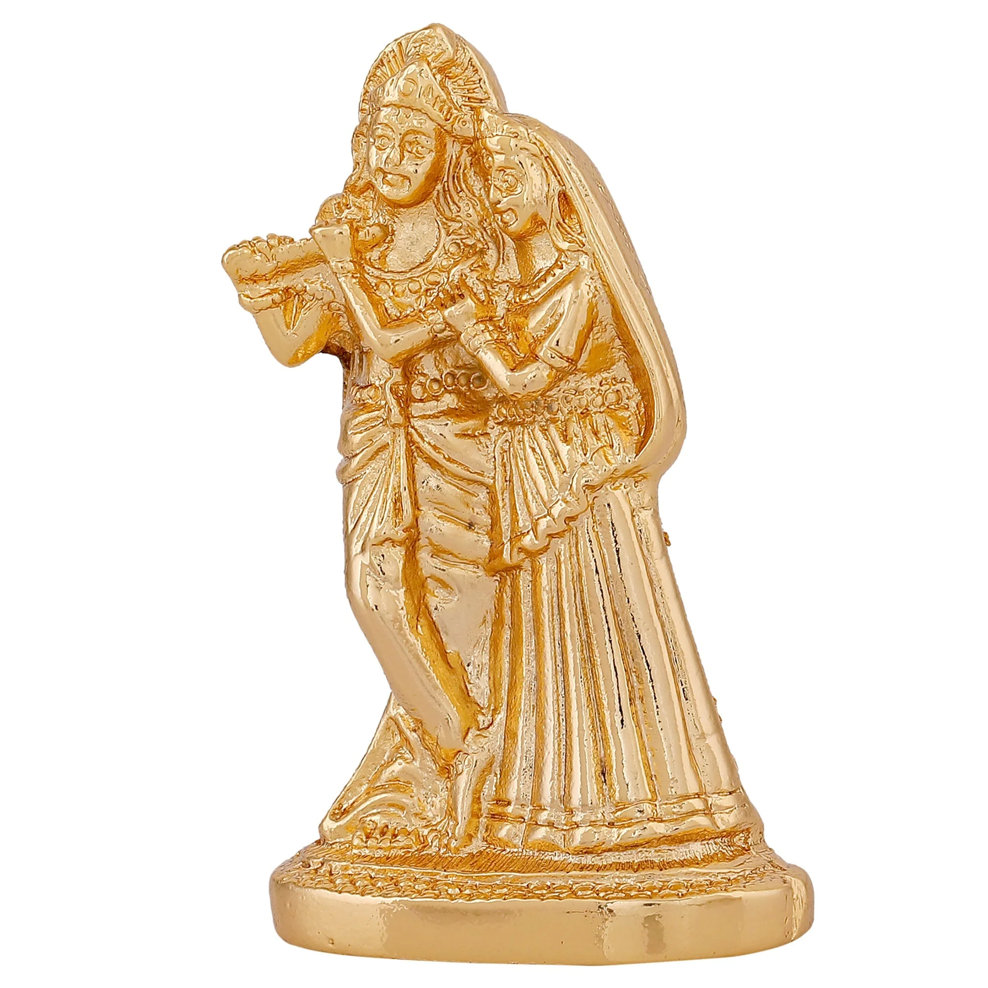 Estele Gold Plated Devotional Shree Radha Krishna Idol - Image 5