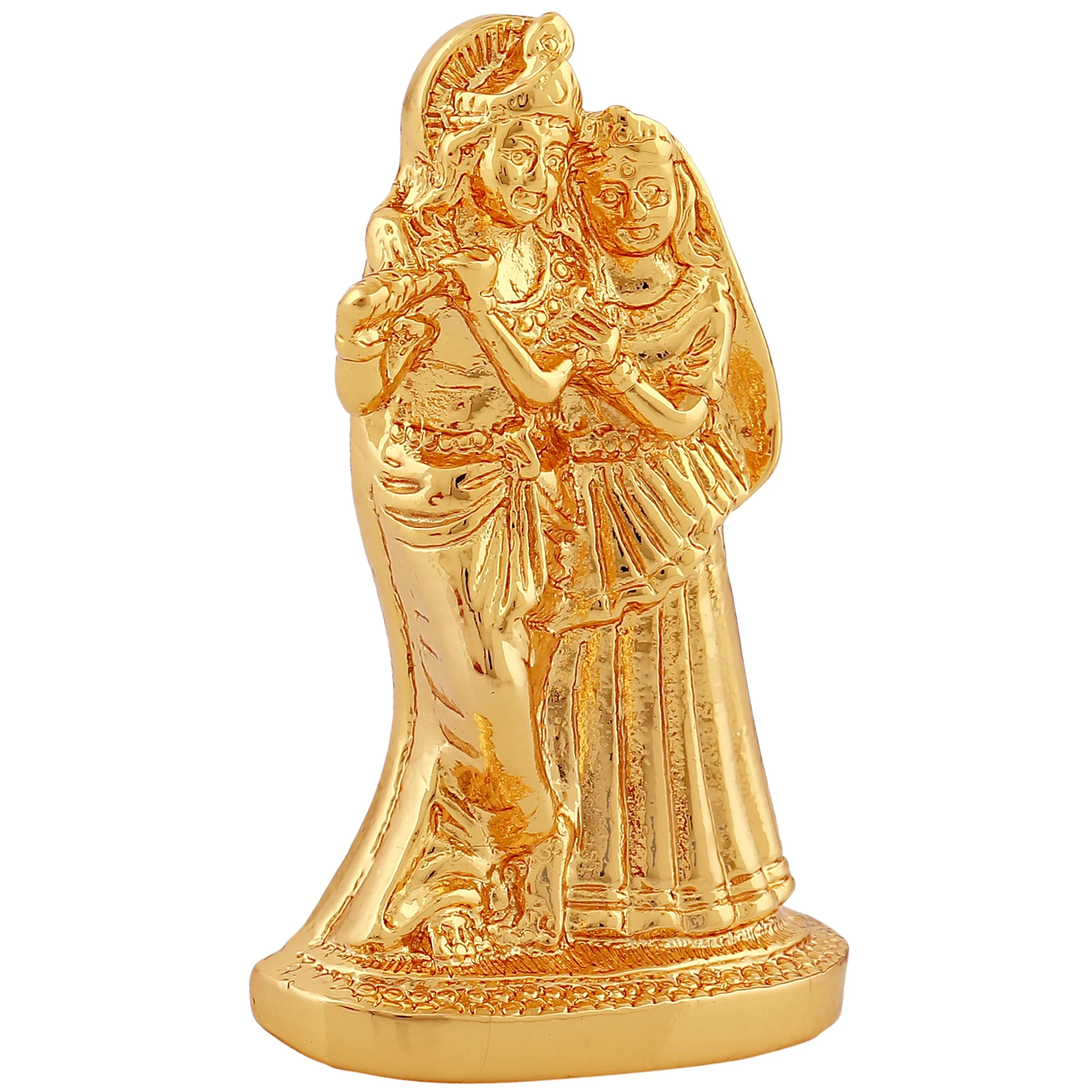 Estele Gold Plated Devotional Shree Radha Krishna Idol - Image 5