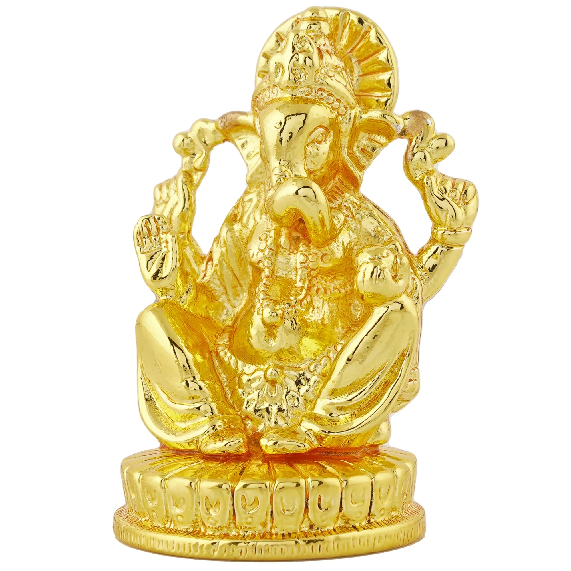 Estele Gold Plated Divine Ganesh Idol - Image 5