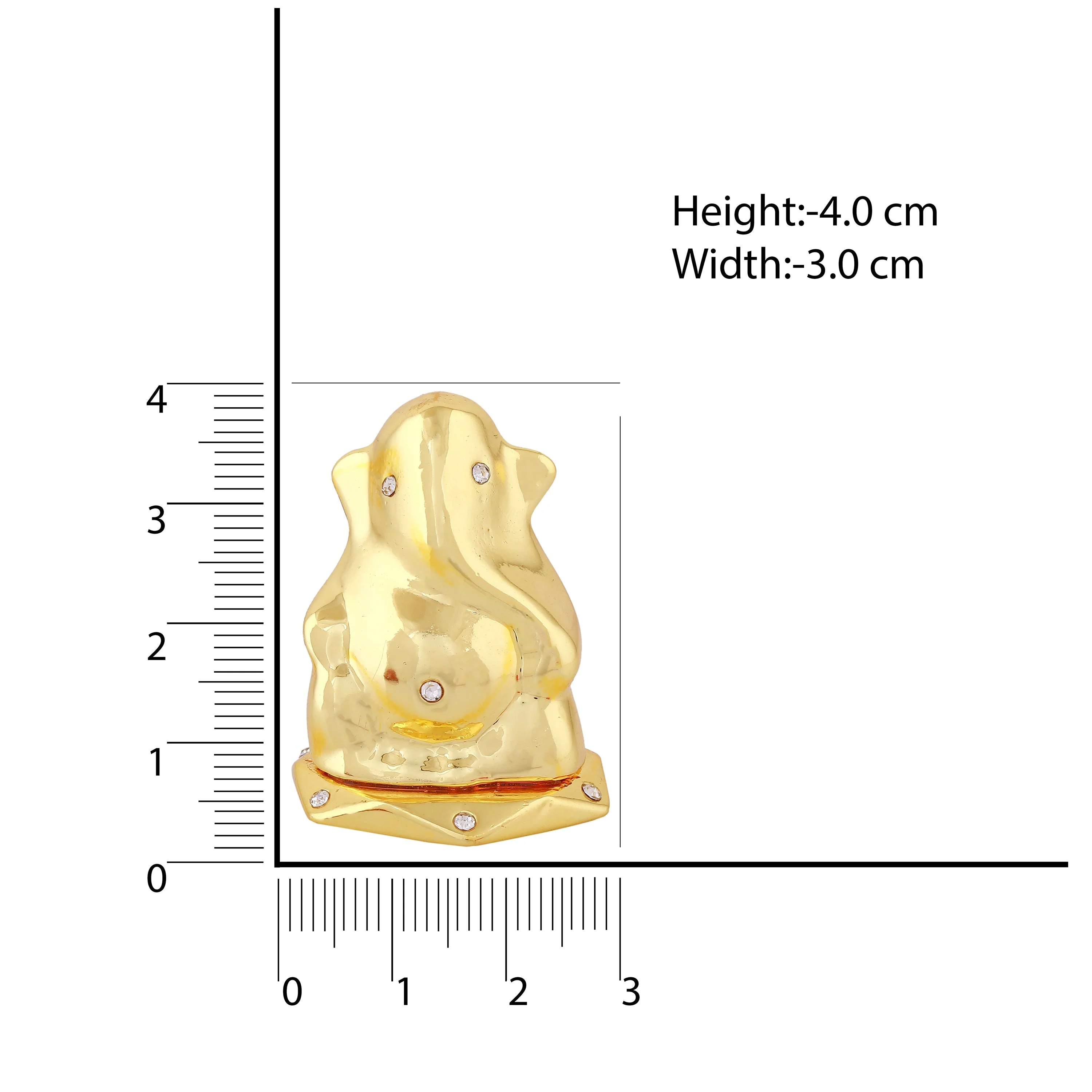 Estele Gold Plated Divine Ganesh Idol - Image 7