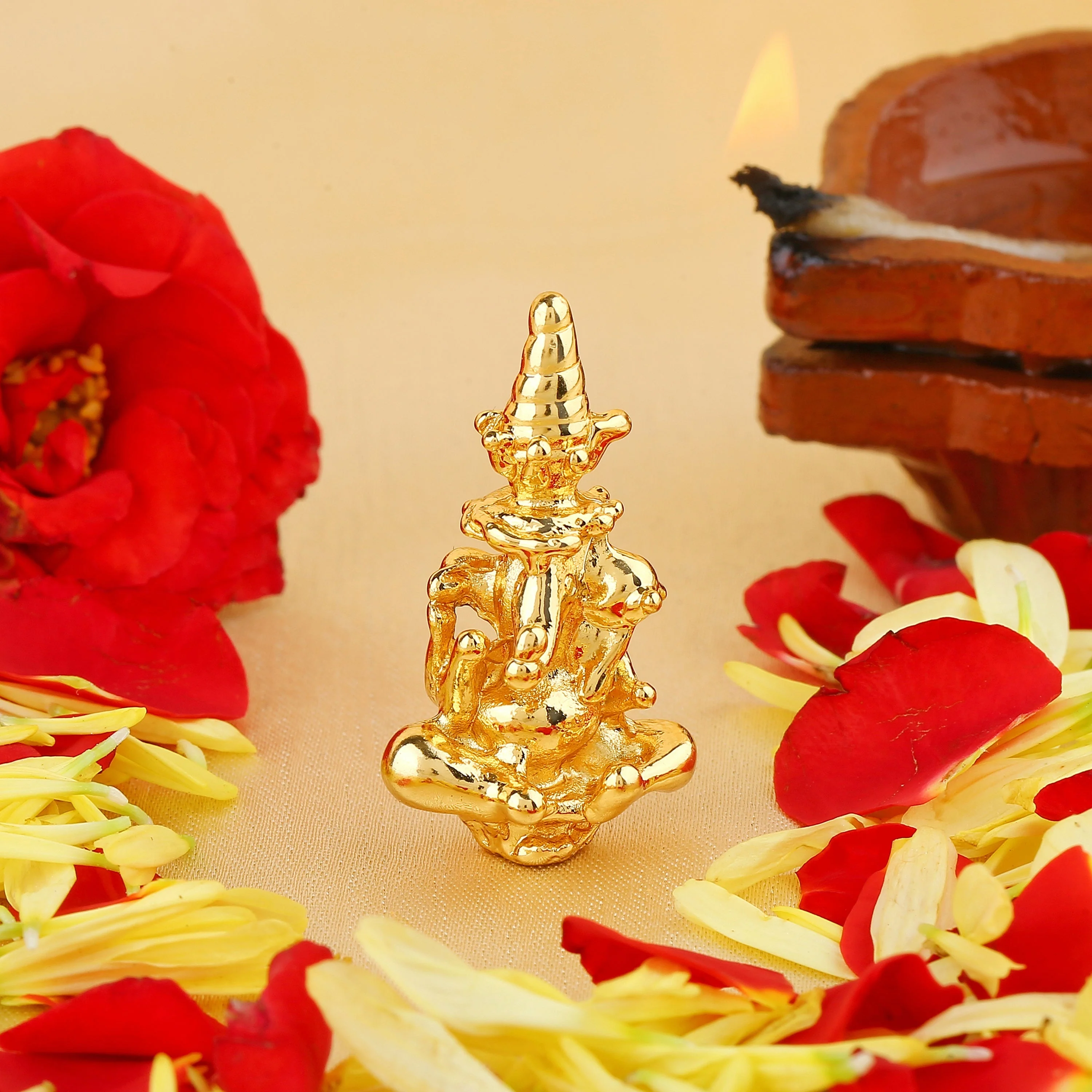 Estele Gold Plated Divine Ganesh Idol