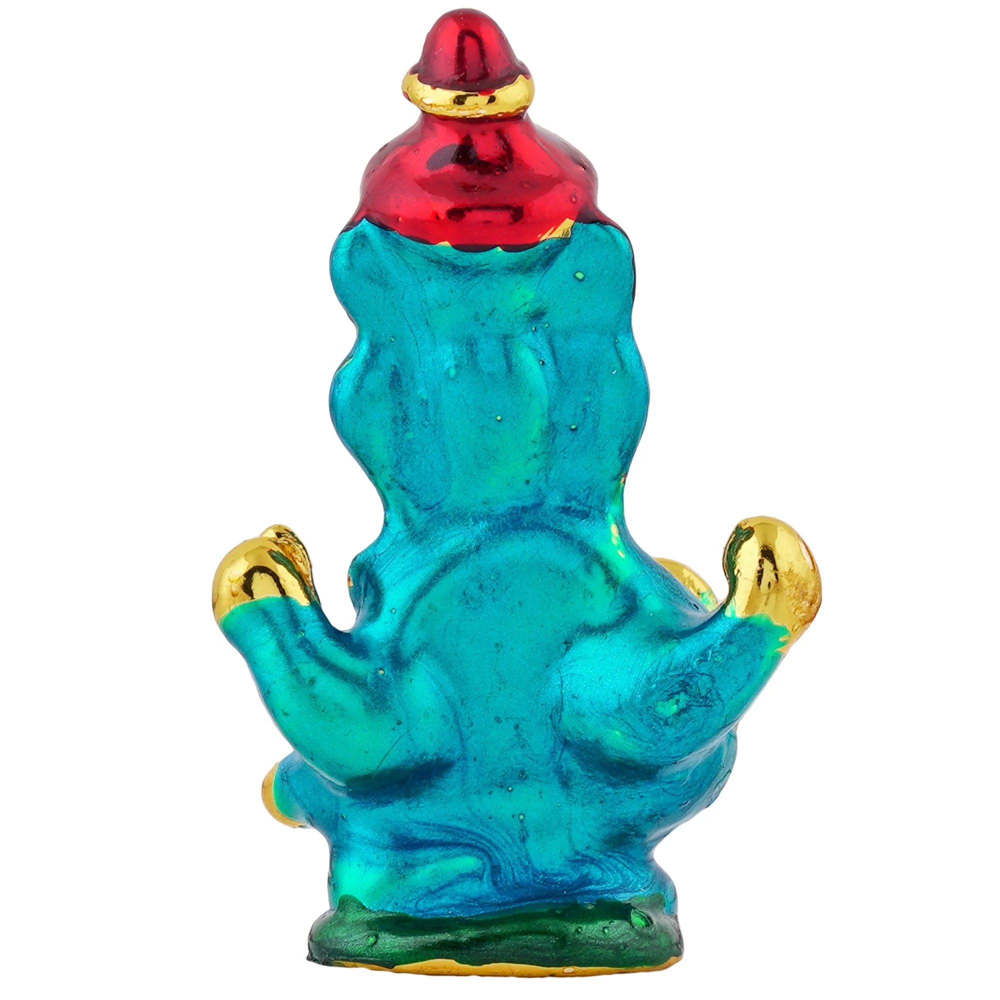 Estele Gold Plated Divine Ganesh Idol (Enamel) - Image 4