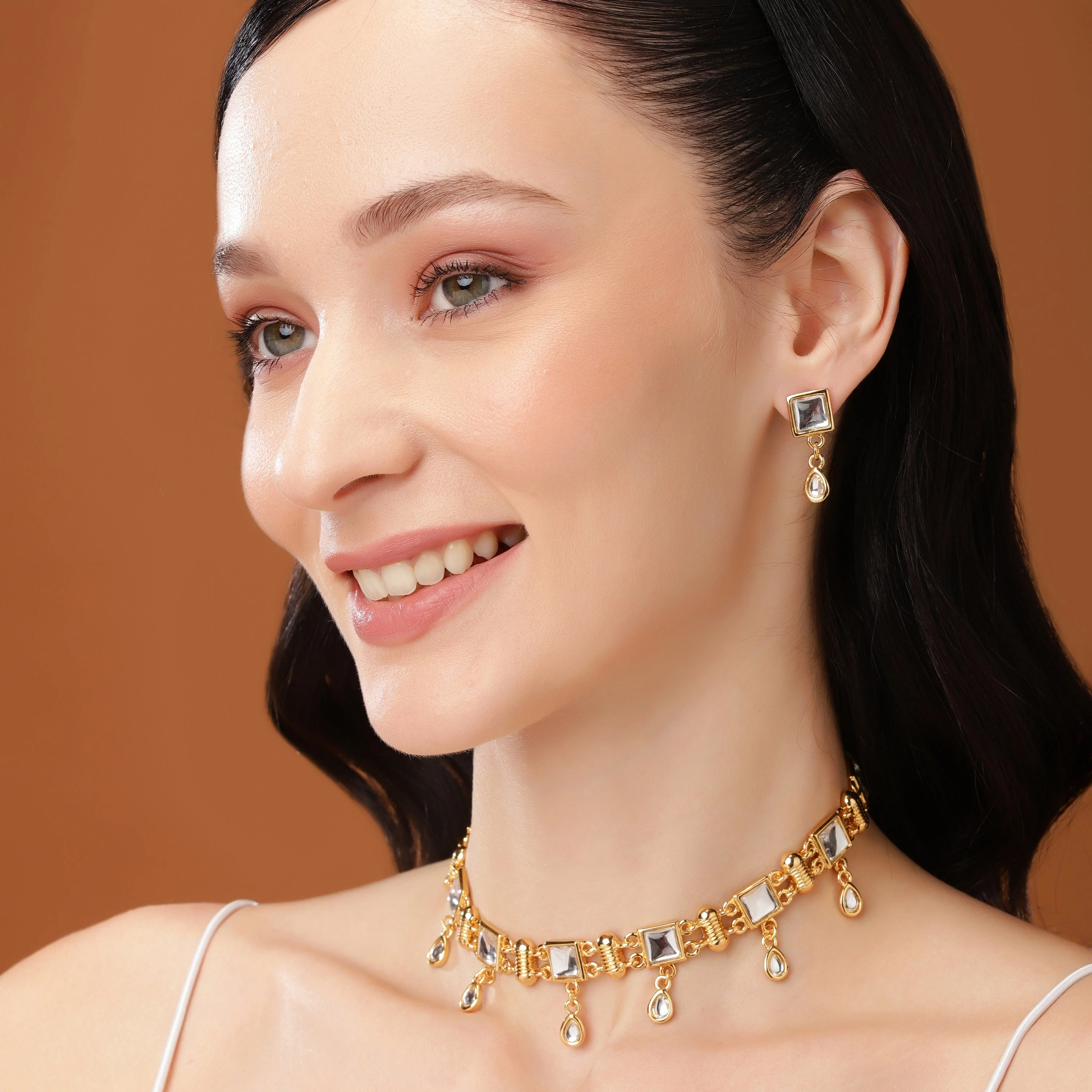 Estele Gold Plated Fascinating Necklace Set For Women - Image 11