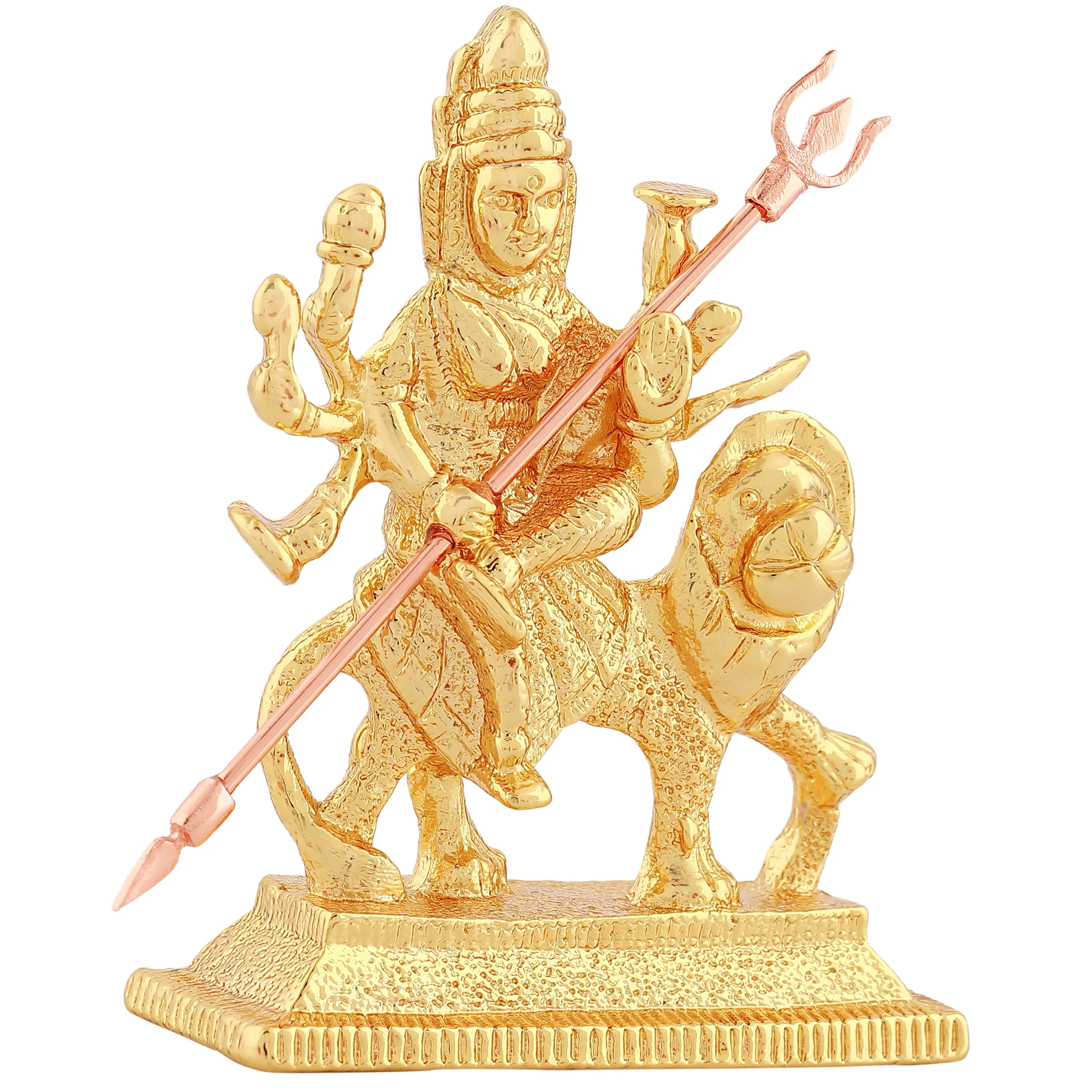 Estele Gold Plated Glorious Dhurga Maa Idol - Image 5