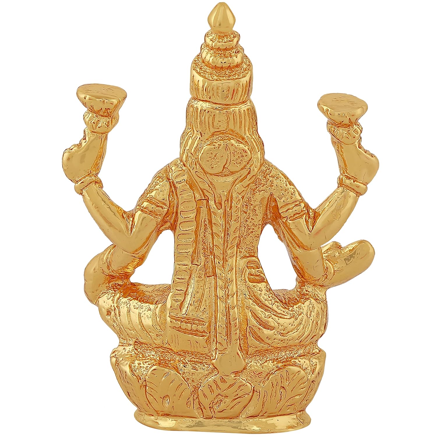 Estele Gold Plated Goddess Lakshmi Ji Idol - Image 6