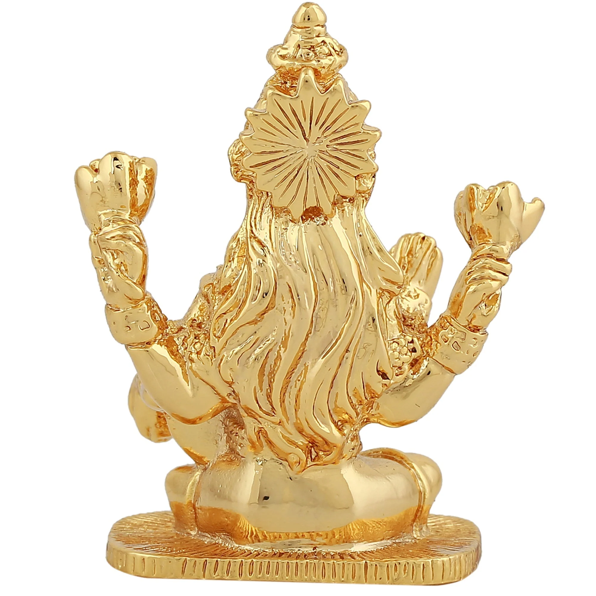 Estele Gold Plated Goddess Lakshmi Ji Idol - Image 6