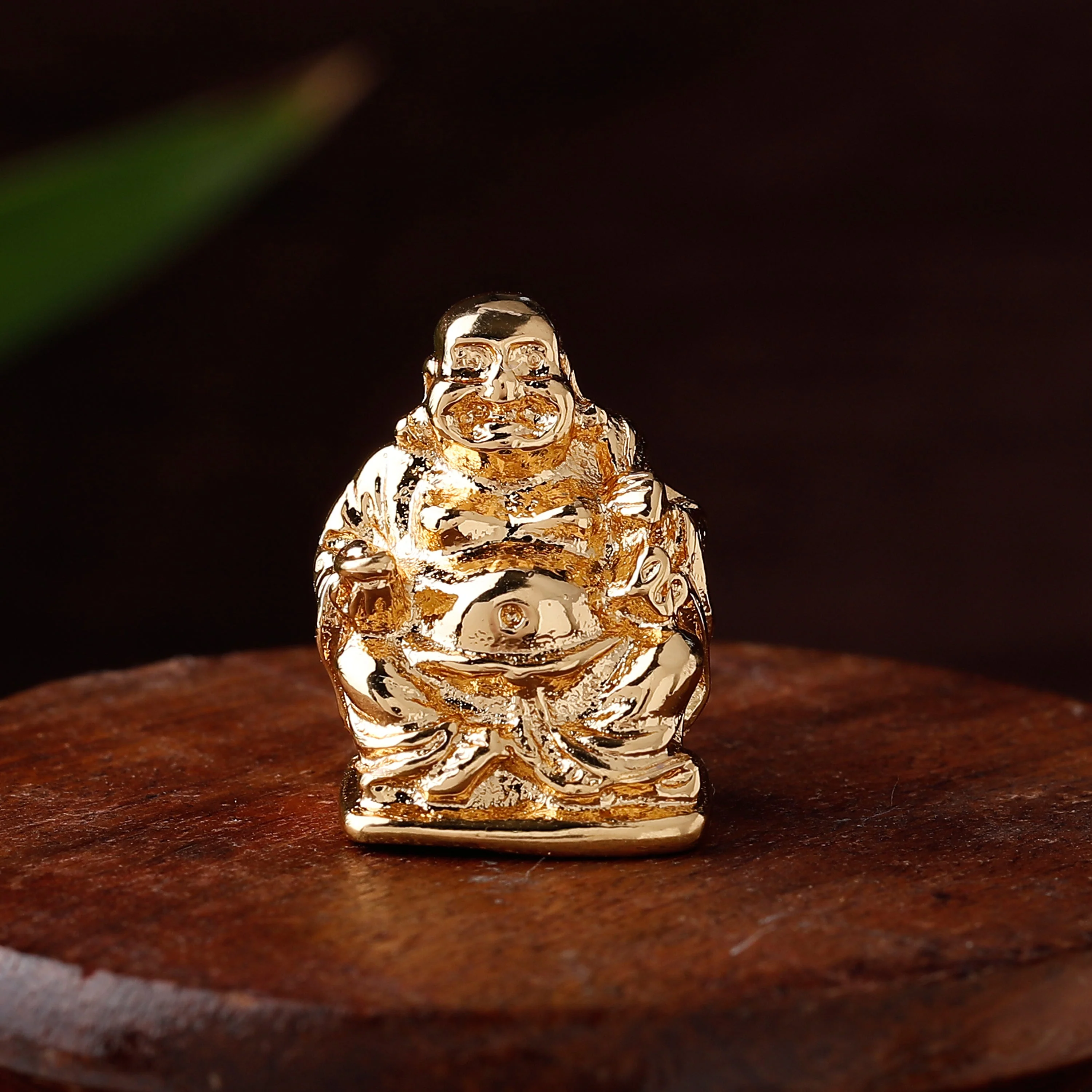 Estele Gold Plated Laughing Buddha Statue With Potli Showpiece For Perfect Home And Office Decor.