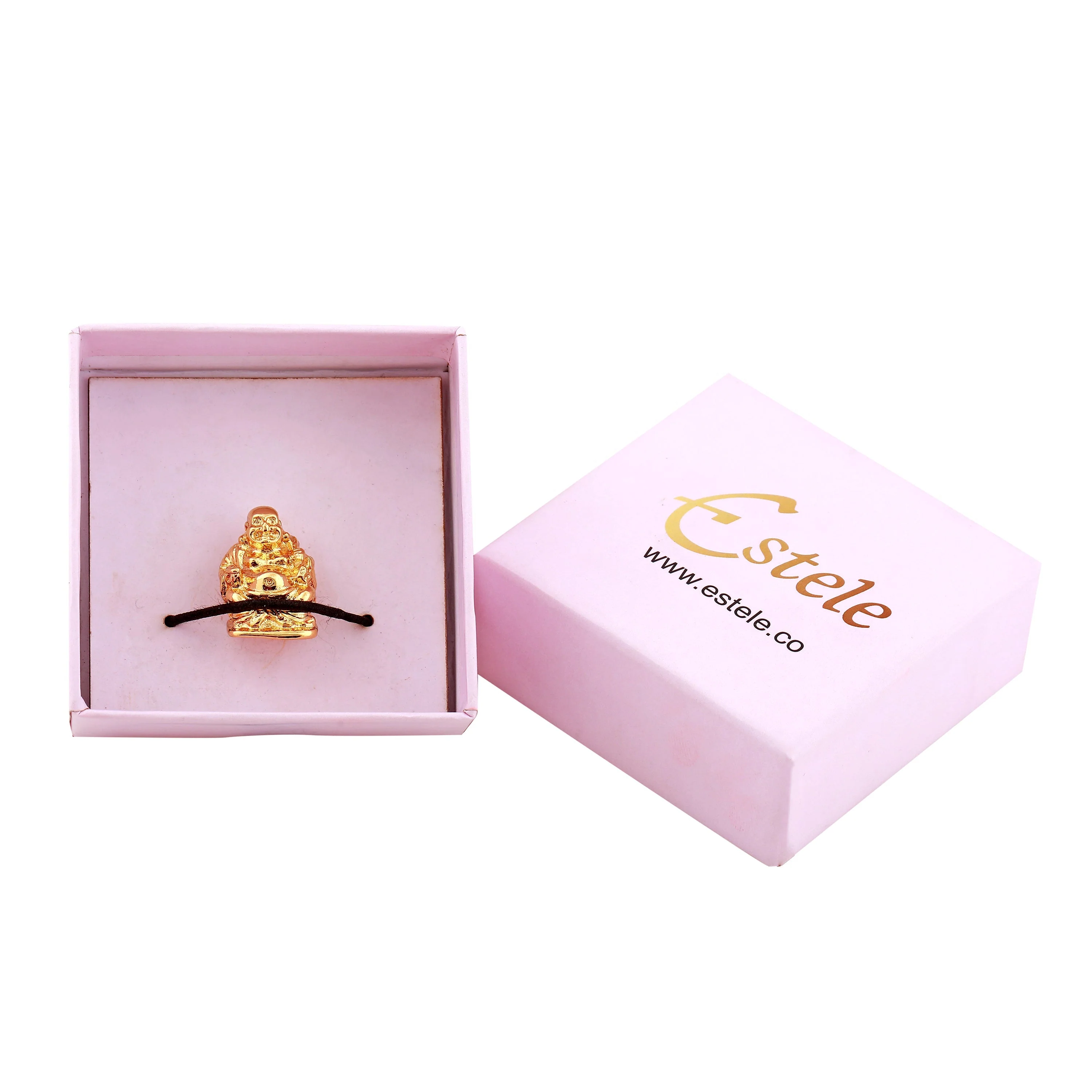 Estele Gold Plated Laughing Buddha Statue With Potli Showpiece For Perfect Home And Office Decor. - Image 6