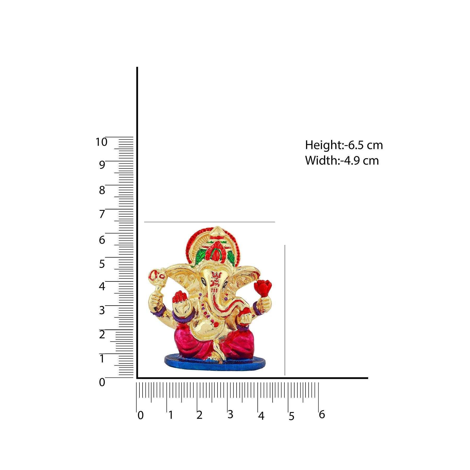 Estele Gold Plated Lord Ganesh Idol - Image 7