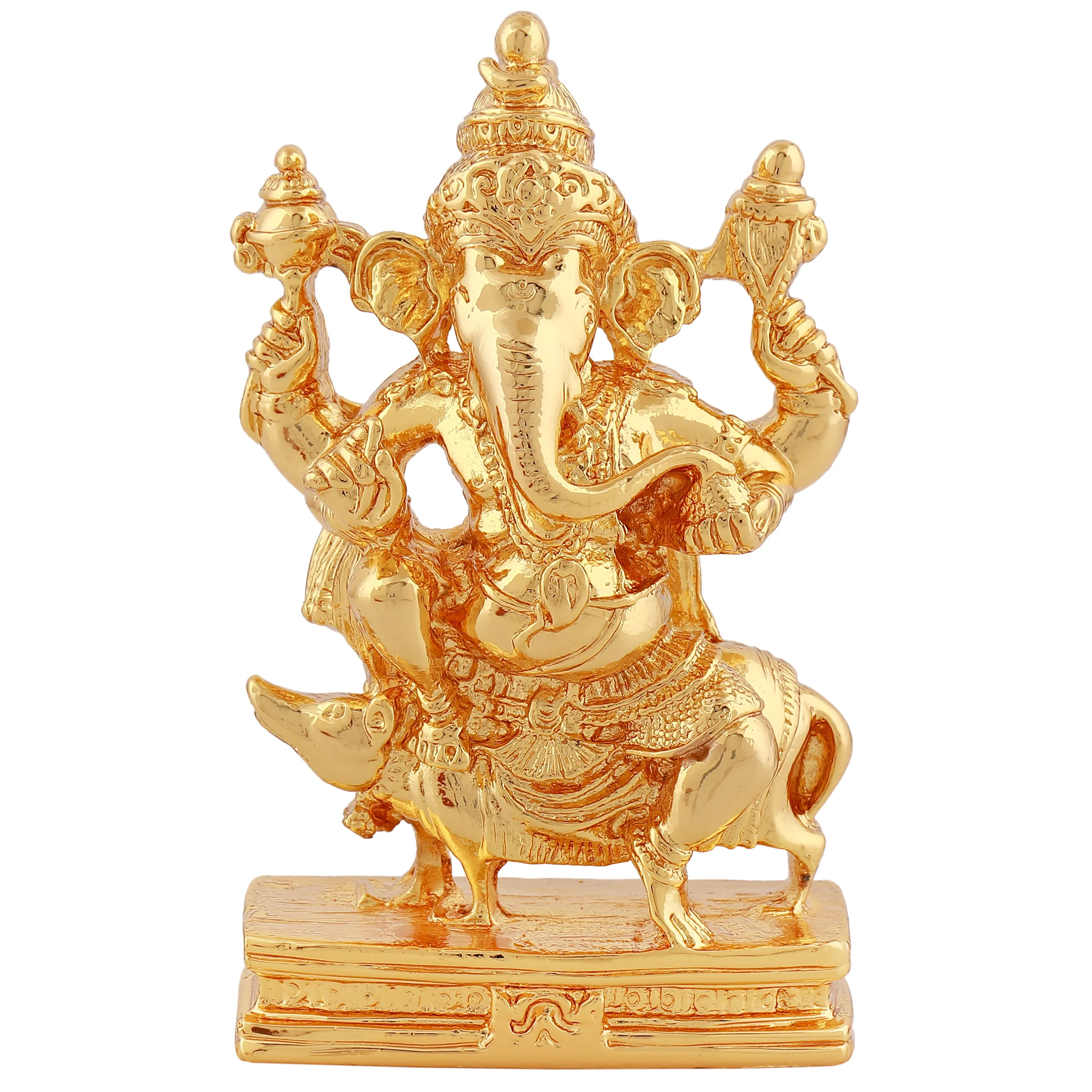 Estele Gold Plated Lord Ganesh Idol (Bg) - Image 2