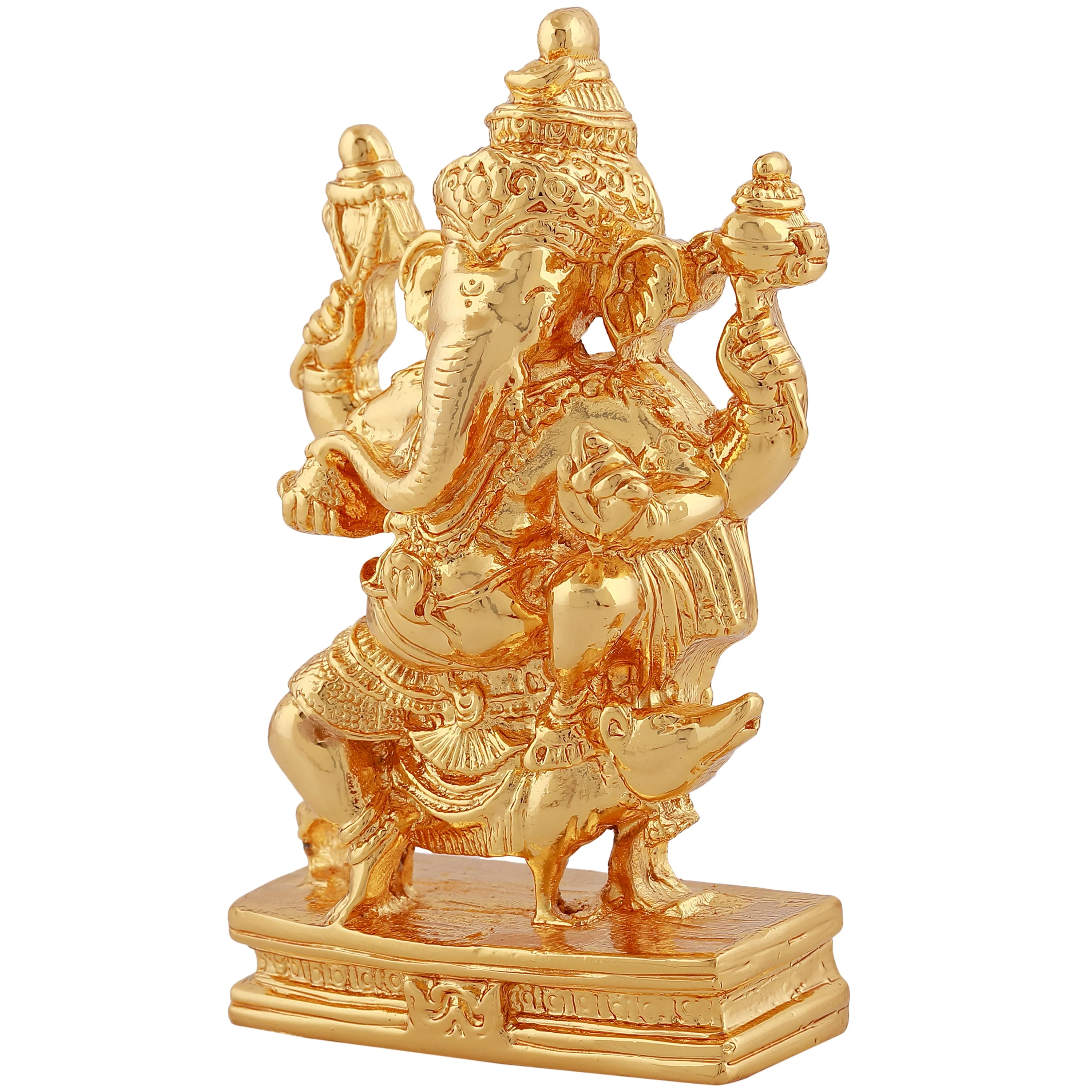 Estele Gold Plated Lord Ganesh Idol (Bg) - Image 4