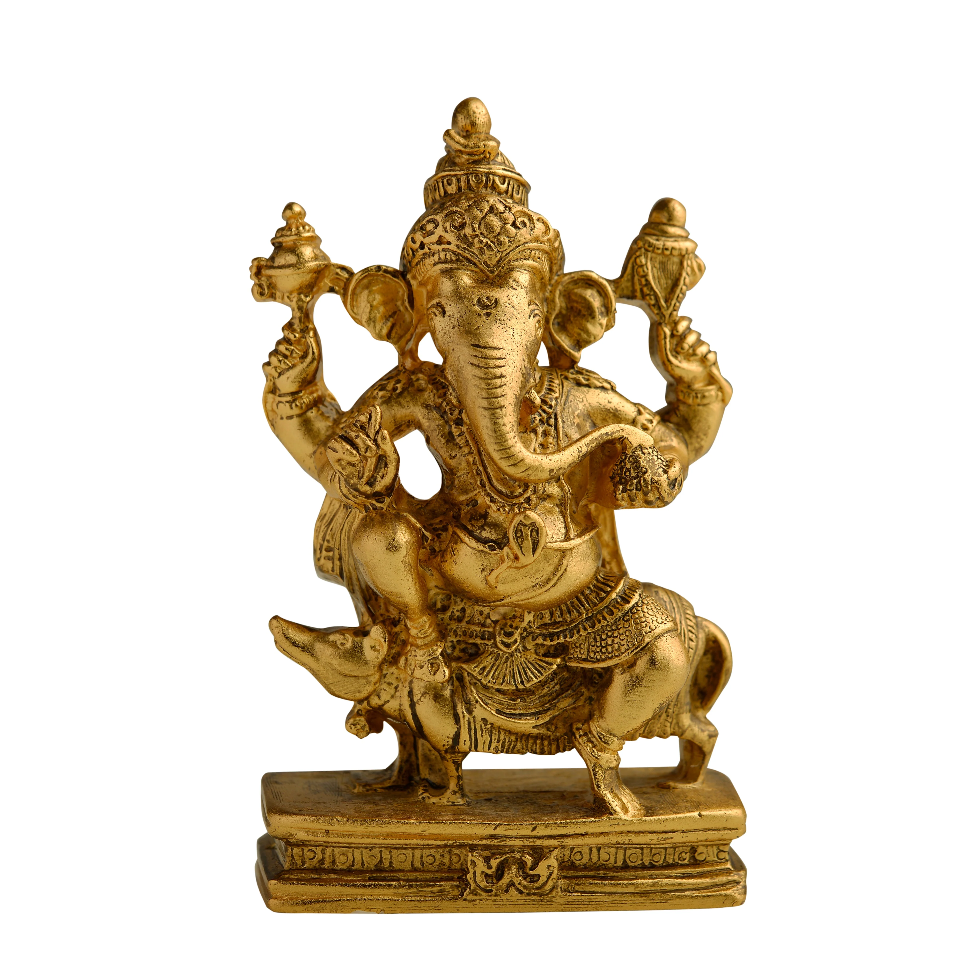Estele Gold Plated Lord Ganesh Idol (Bg) - Image 8