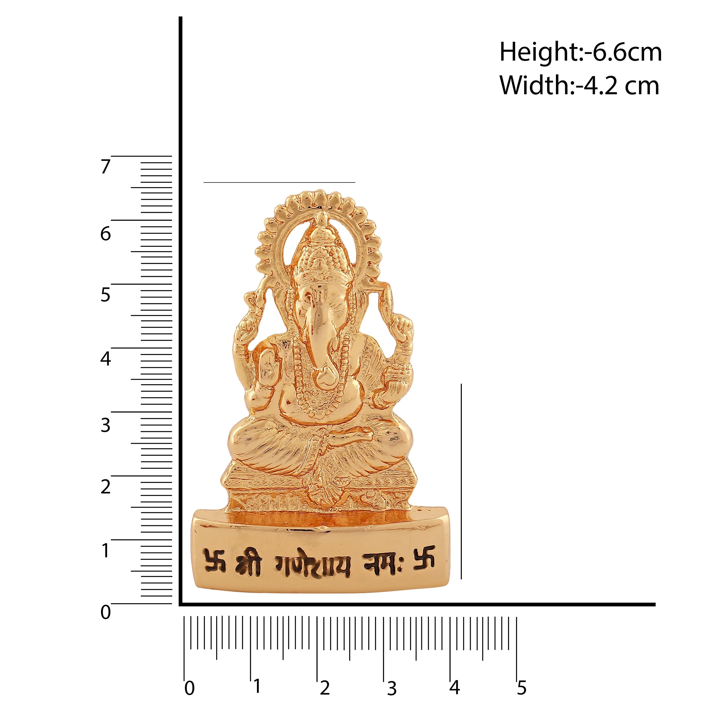 Estele Gold Plated Lord Ganesha Idol - Image 8