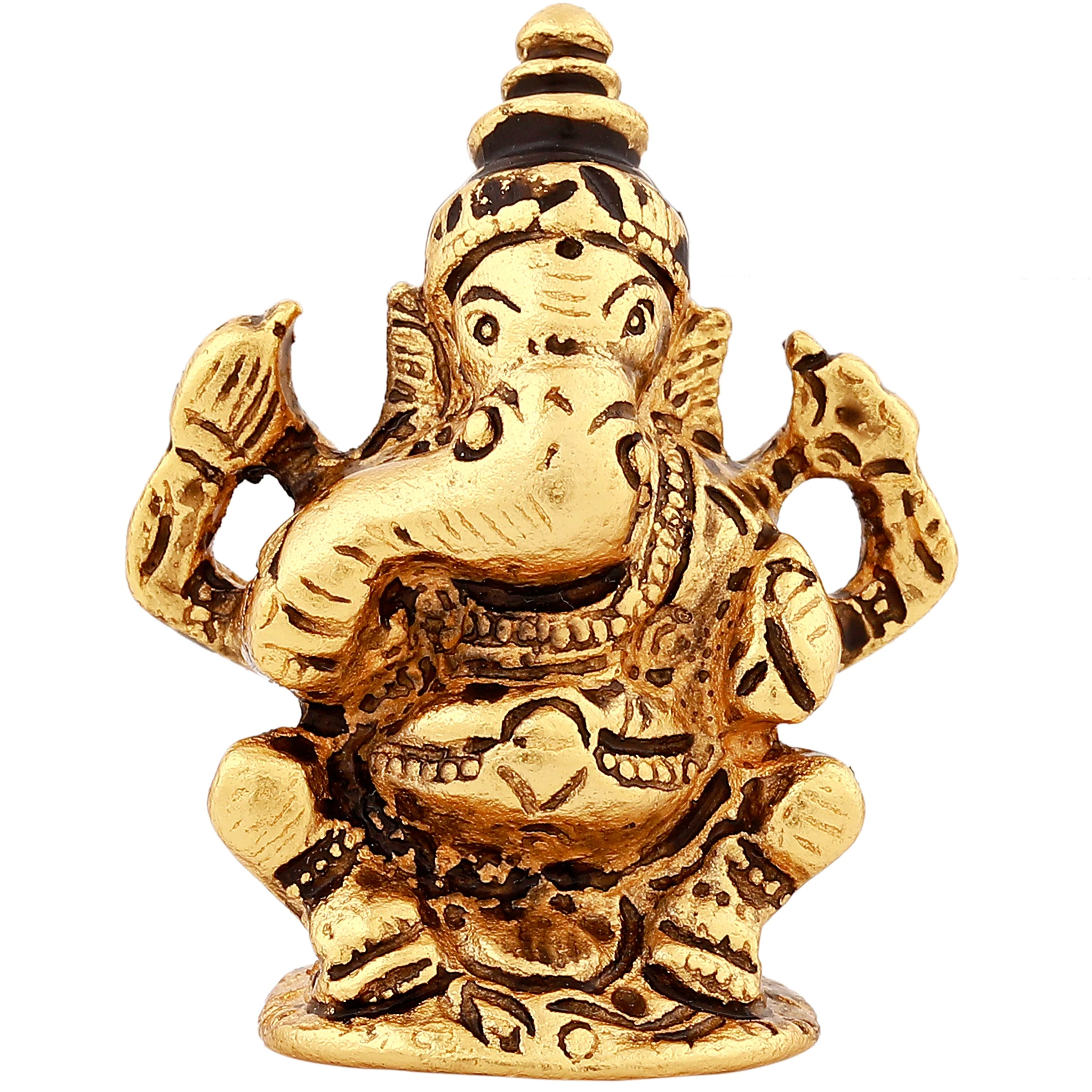 Estele Gold Plated Lord Ganesha Idol - Image 3