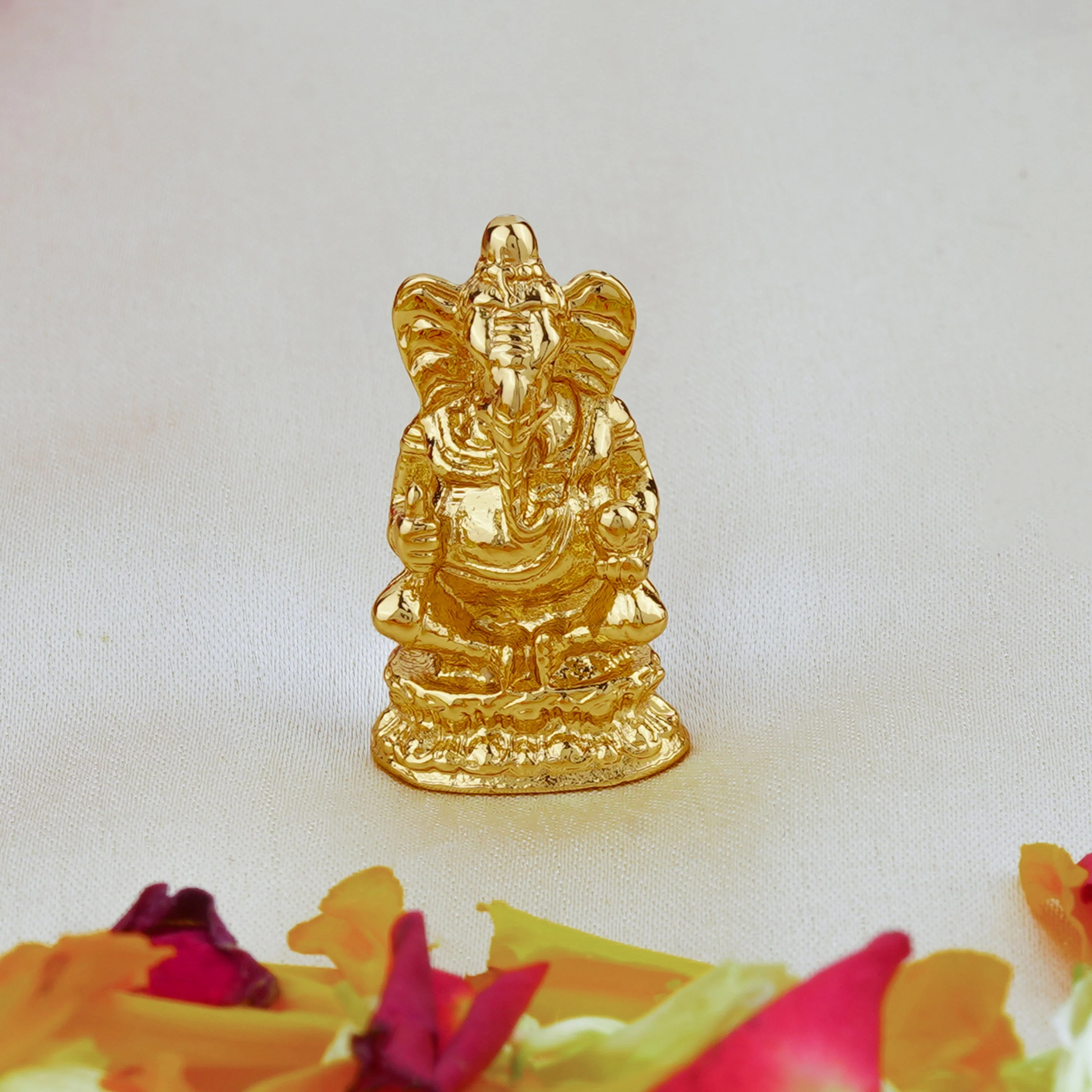 Estele Gold Plated Lord Ganesha Idol - Image 13