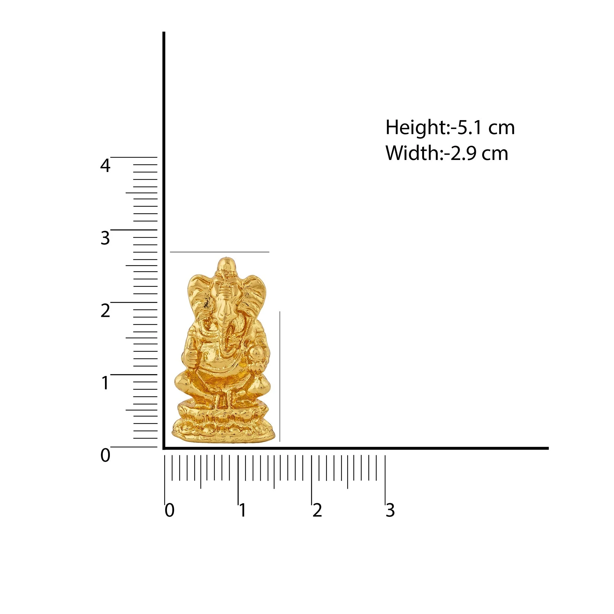 Estele Gold Plated Lord Ganesha Idol - Image 7