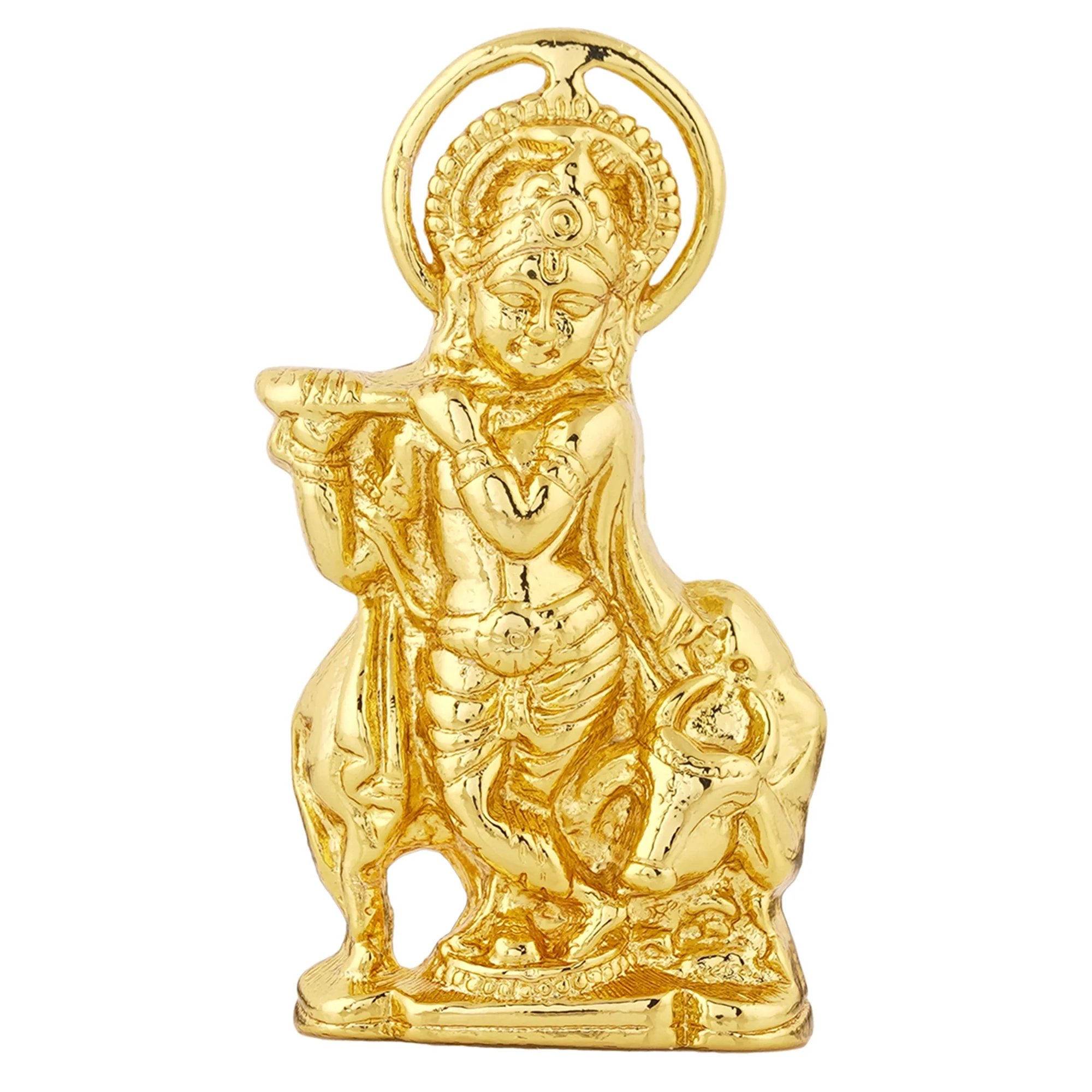 Estele Gold Plated Lord Krishna Idol (01-Bg) - Image 2