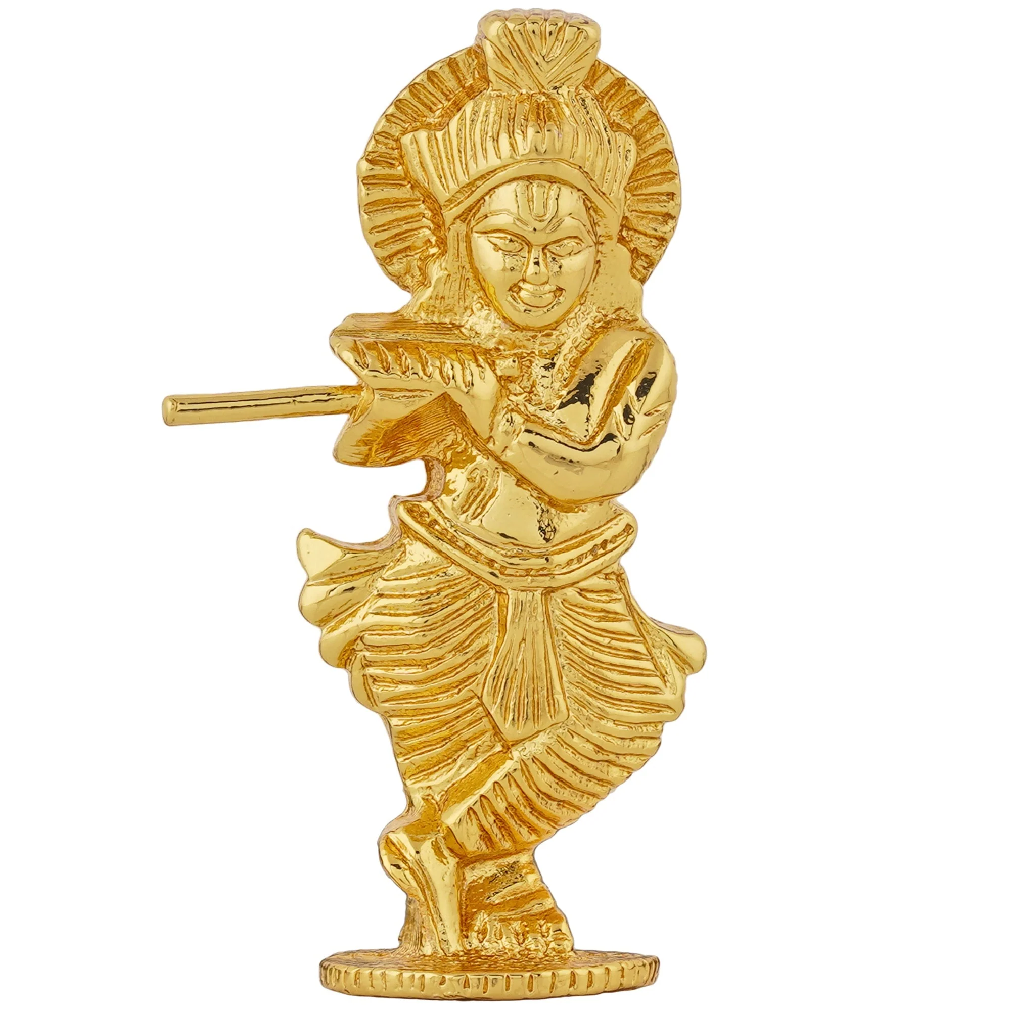 Estele Gold Plated Lord Krishna Idol - Image 2