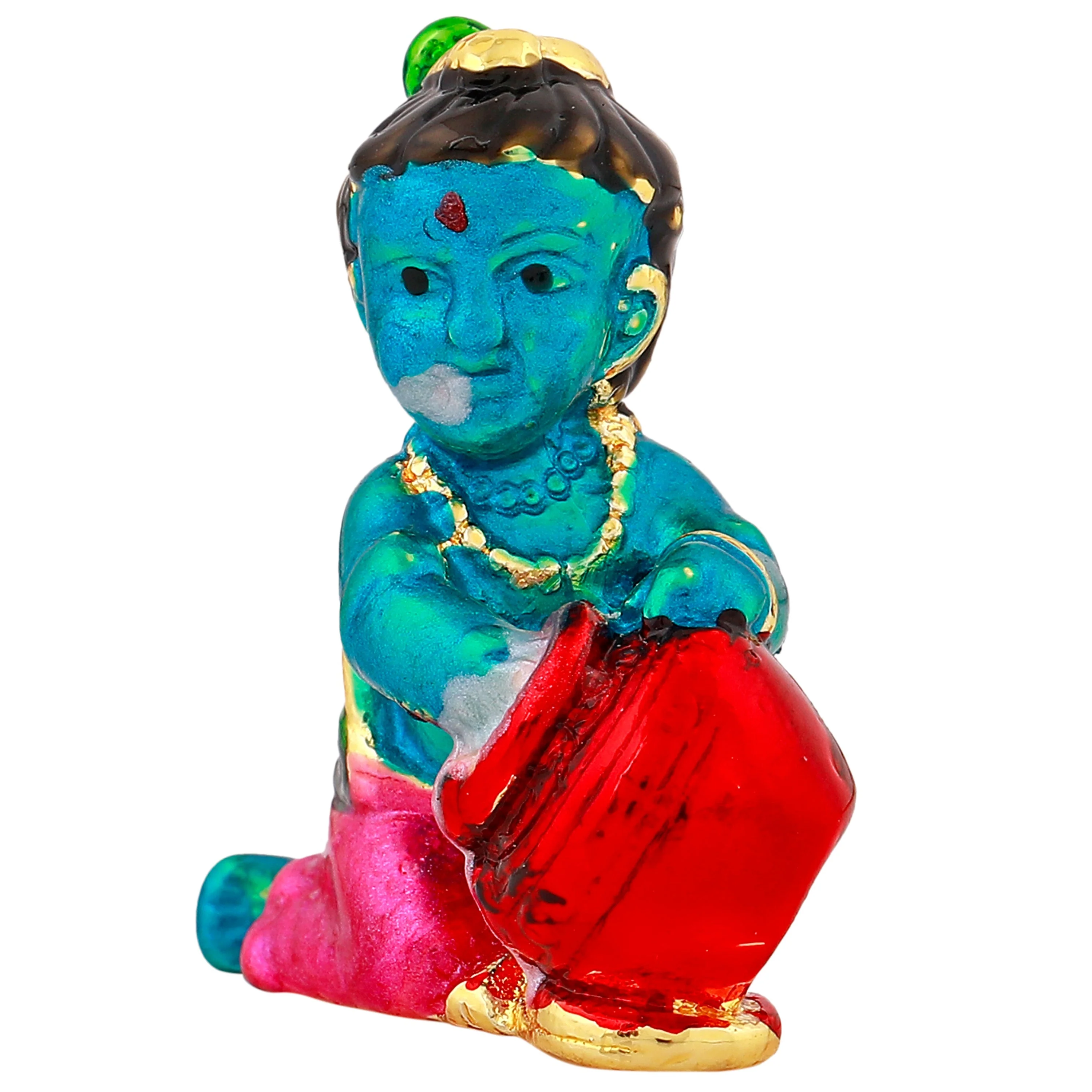 Estele Gold Plated Lord Krishna Idol - Image 4