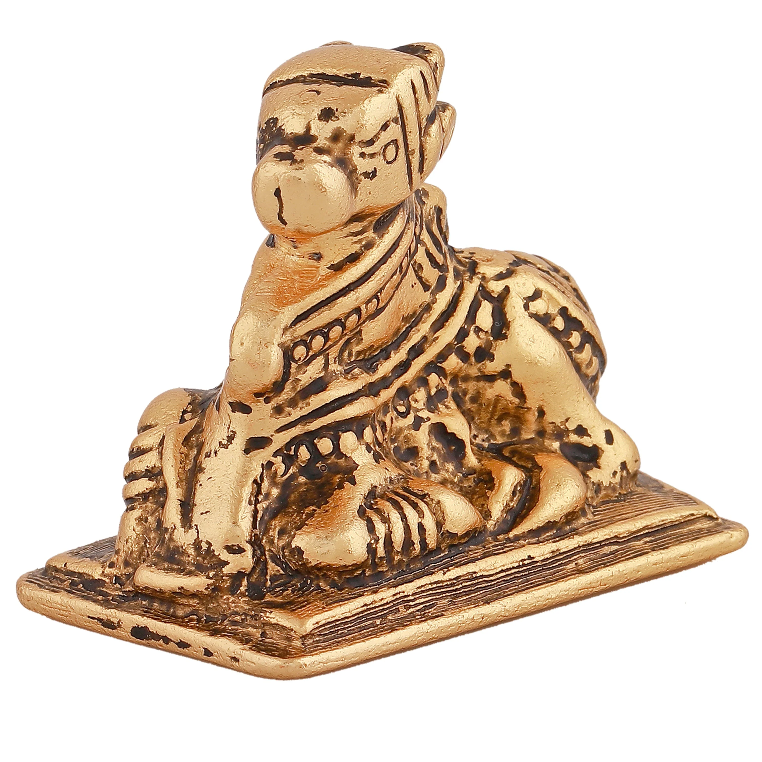 Estele Gold Plated Lord Nandiswara Idol - Image 4