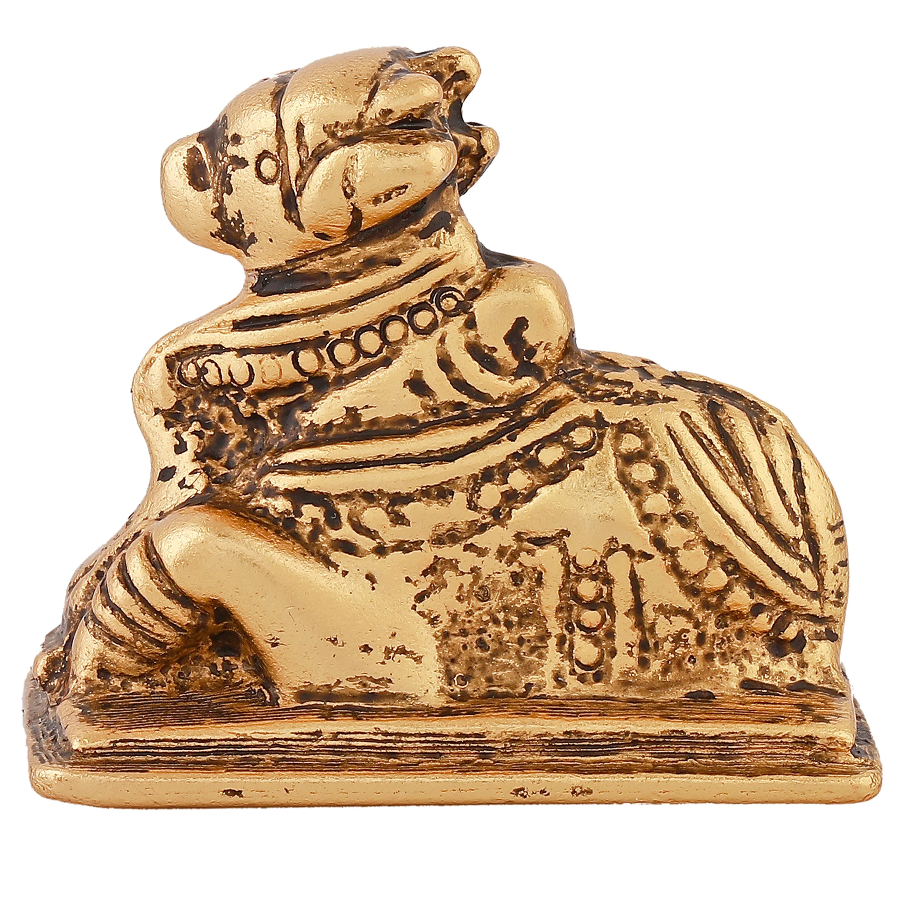 Estele Gold Plated Lord Nandiswara Idol - Image 5