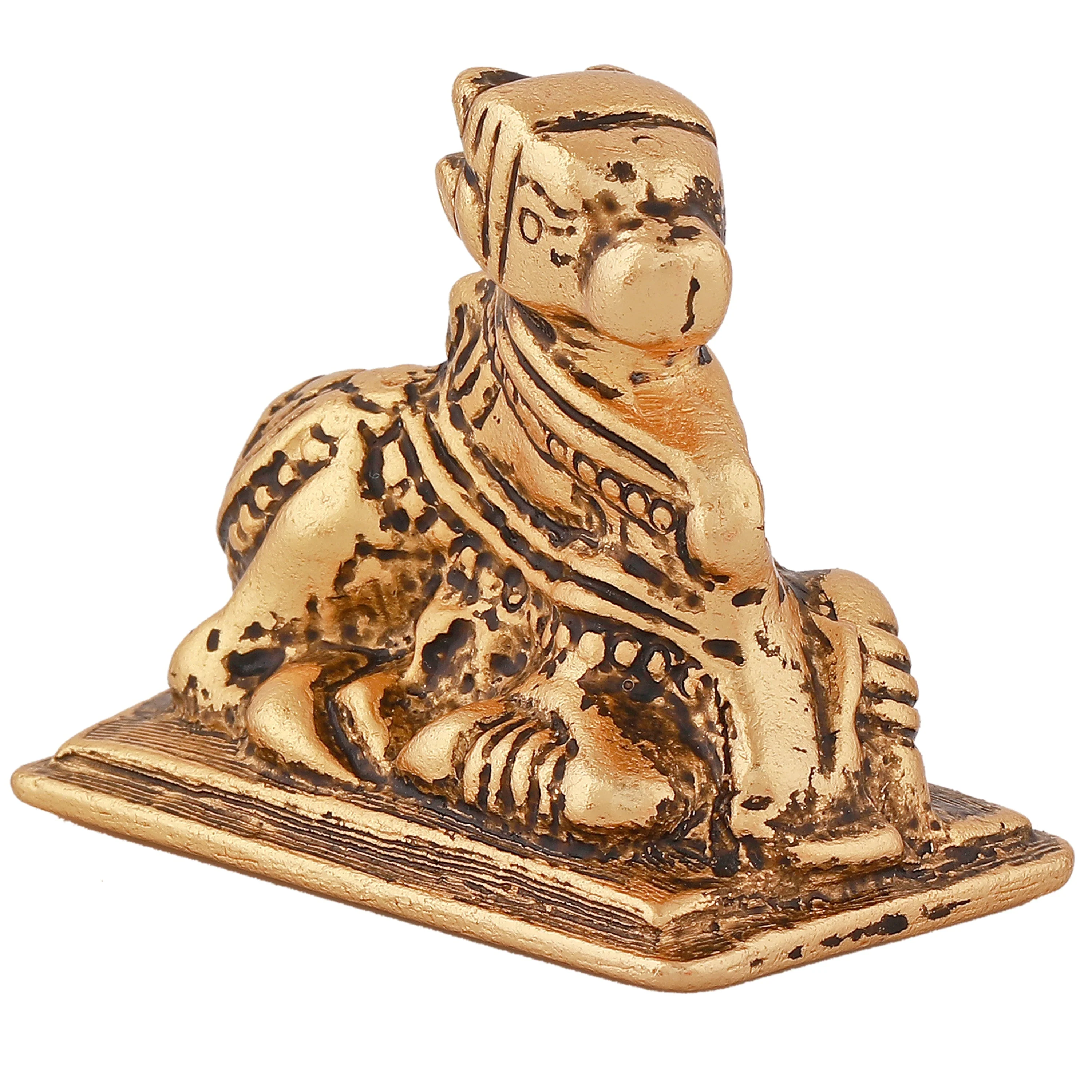 Estele Gold Plated Lord Nandiswara Idol - Image 6
