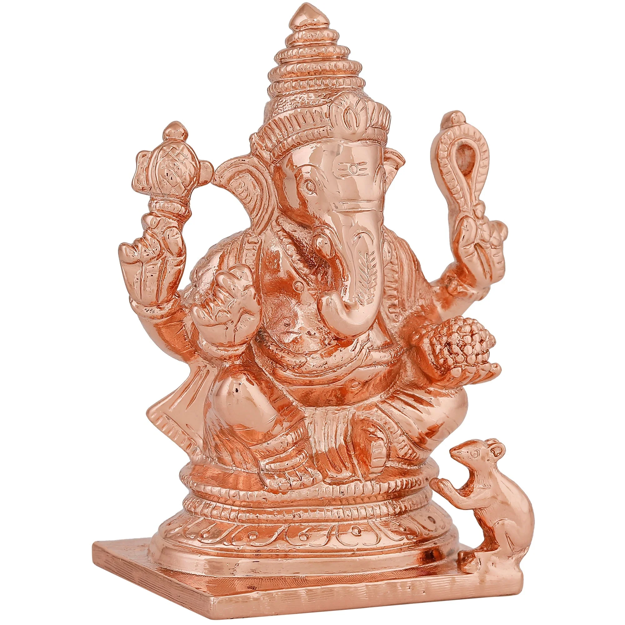 Estele Gold Plated Spiritual Ganesh Idol - Image 4