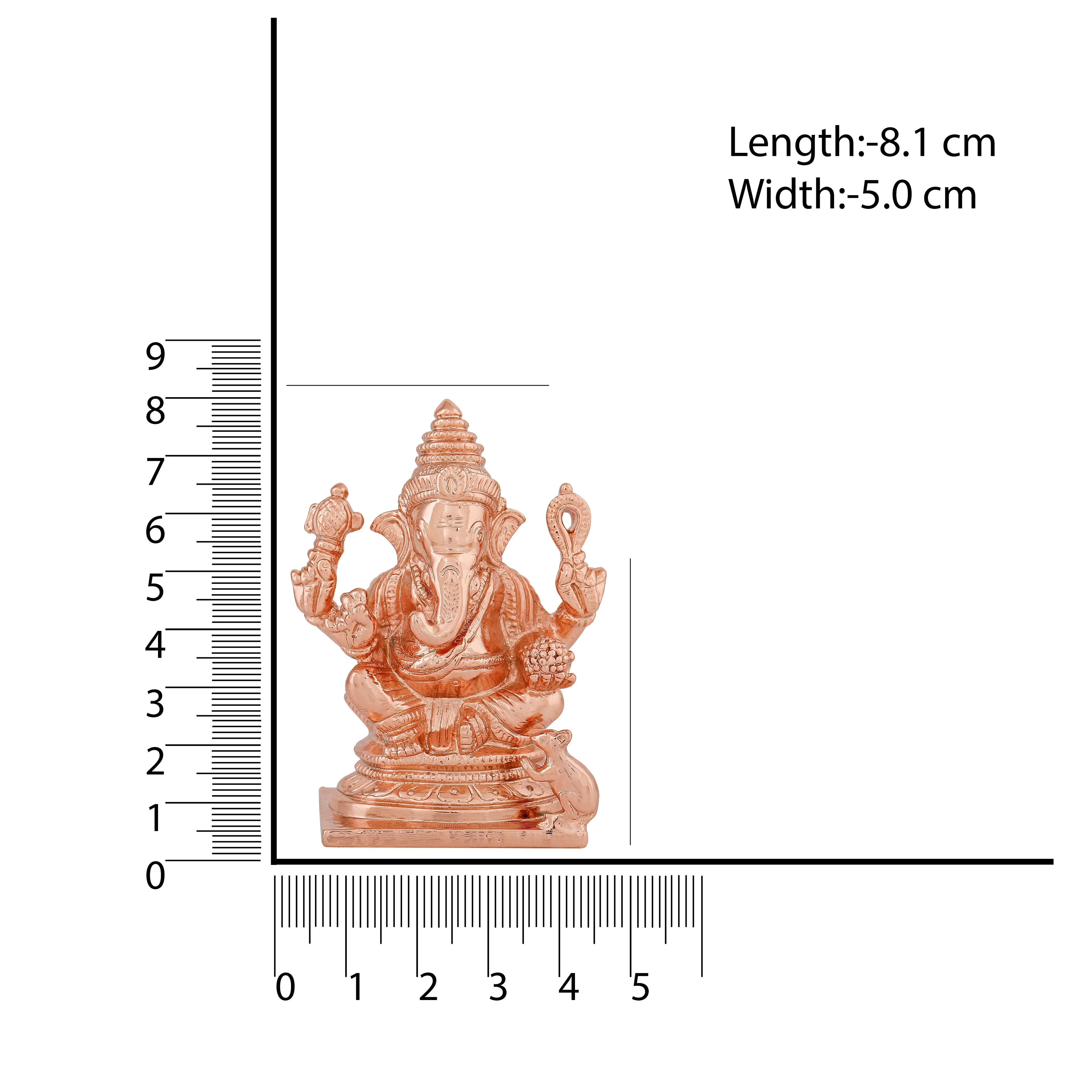 Estele Gold Plated Spiritual Ganesh Idol - Image 8