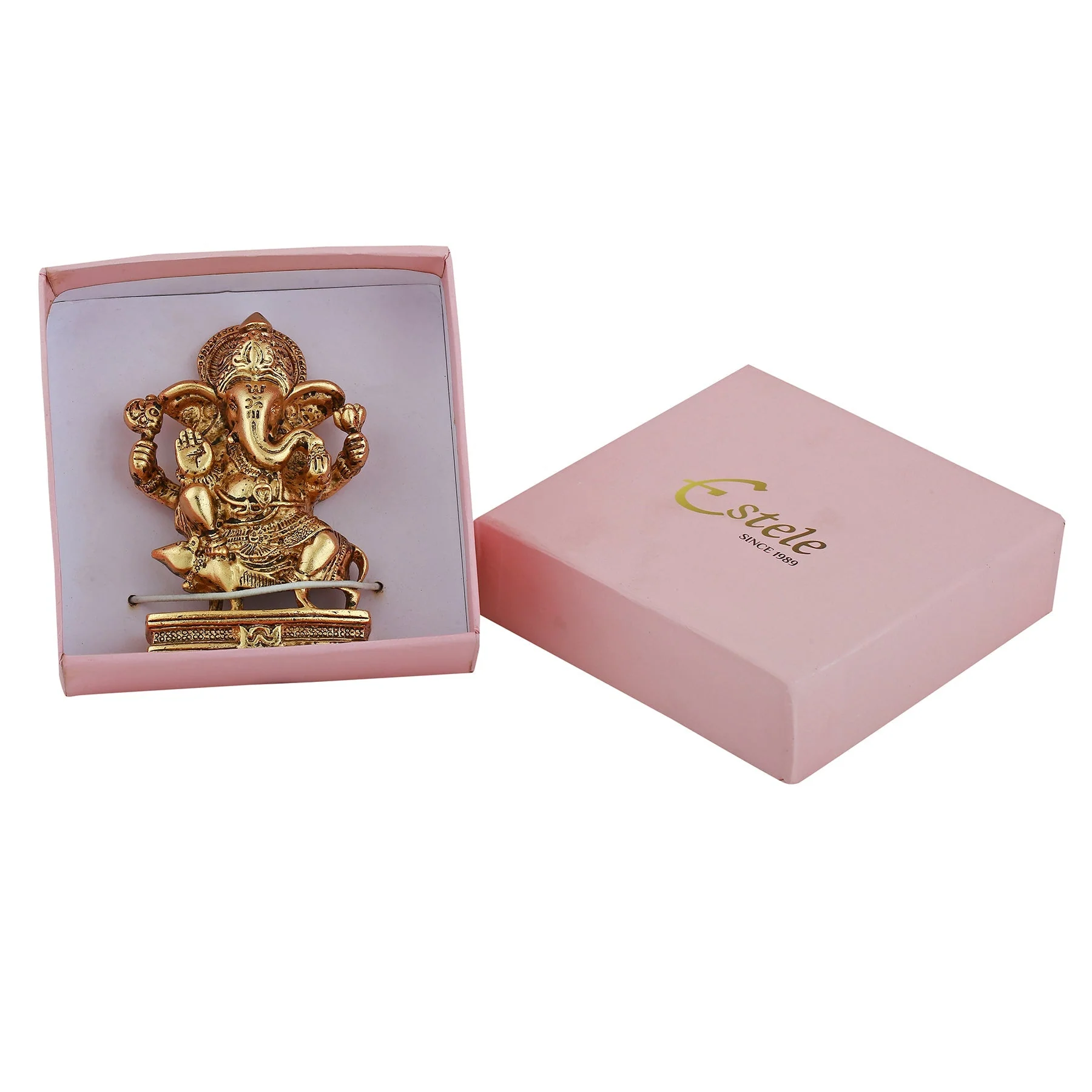 Estele Gold Plated Spiritual Lord Ganesh Idol - Image 7