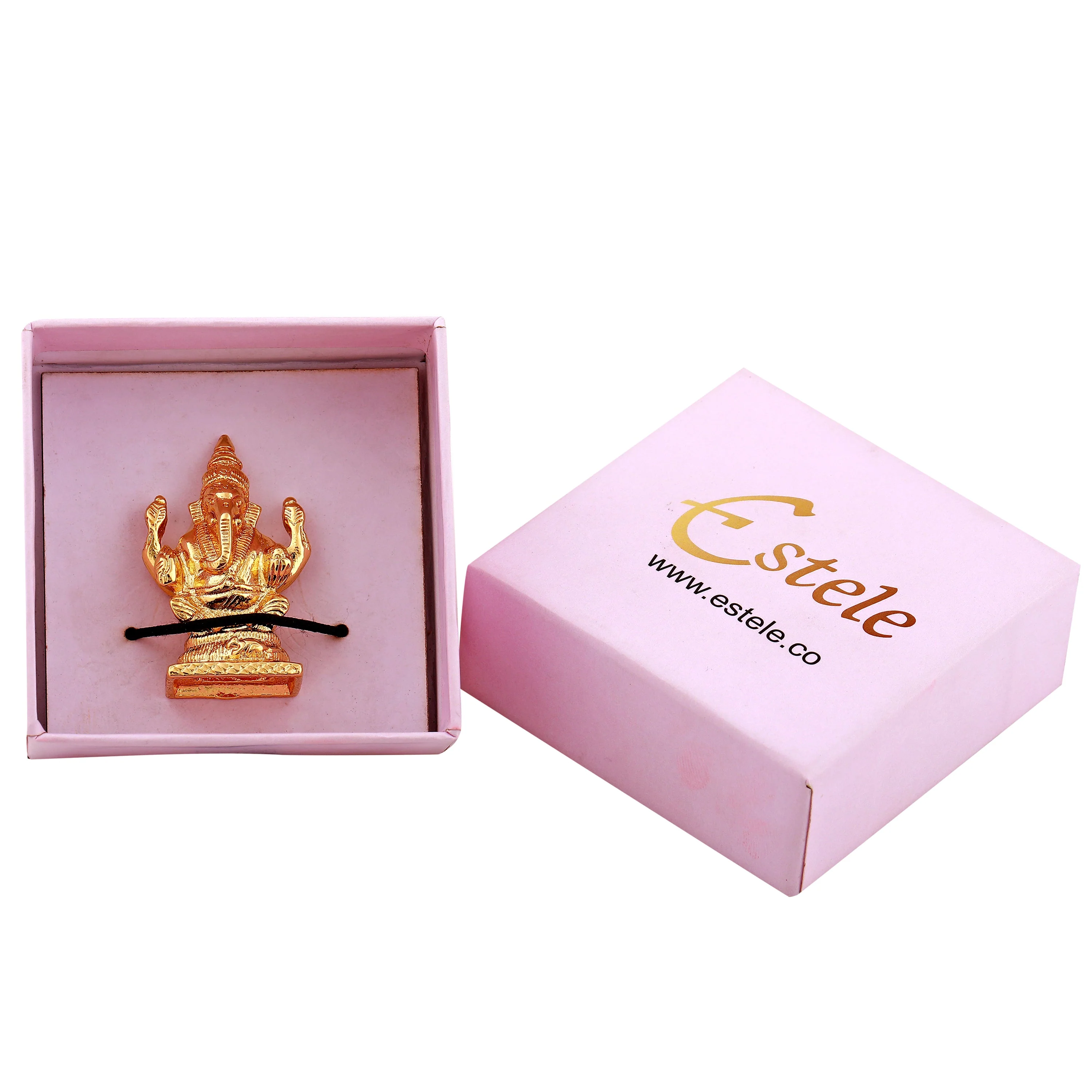 Estele Gold Plated Spiritual Lord Ganesh Idol For Gifts & House Warming/Home/Office Decors. - Image 6