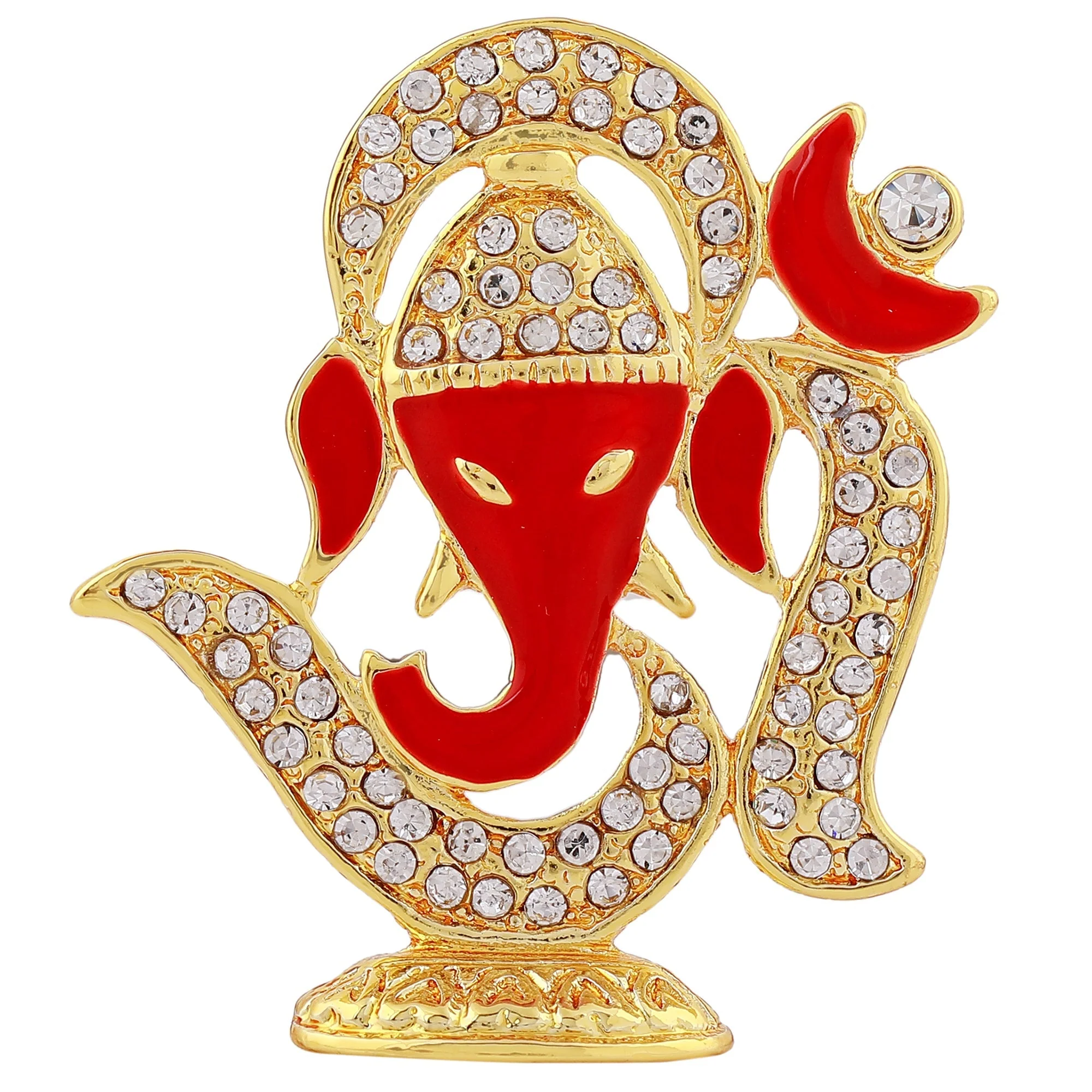 Estele Gold Plated Spiritual Lord Ganesh Idol For Gifts & House Warming/Home/Office Decors. - Image 2