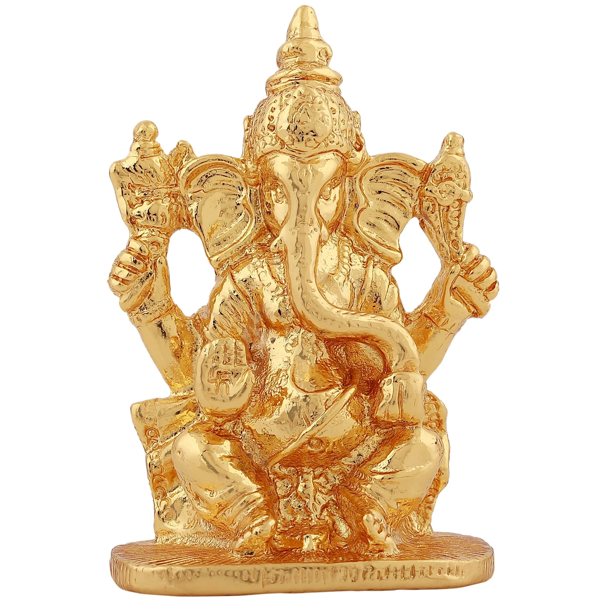 Estele Gold Plated Spiritual Lord Ganesh Idol For Gifts & House Warming/Home/Office Decors. - Image 2
