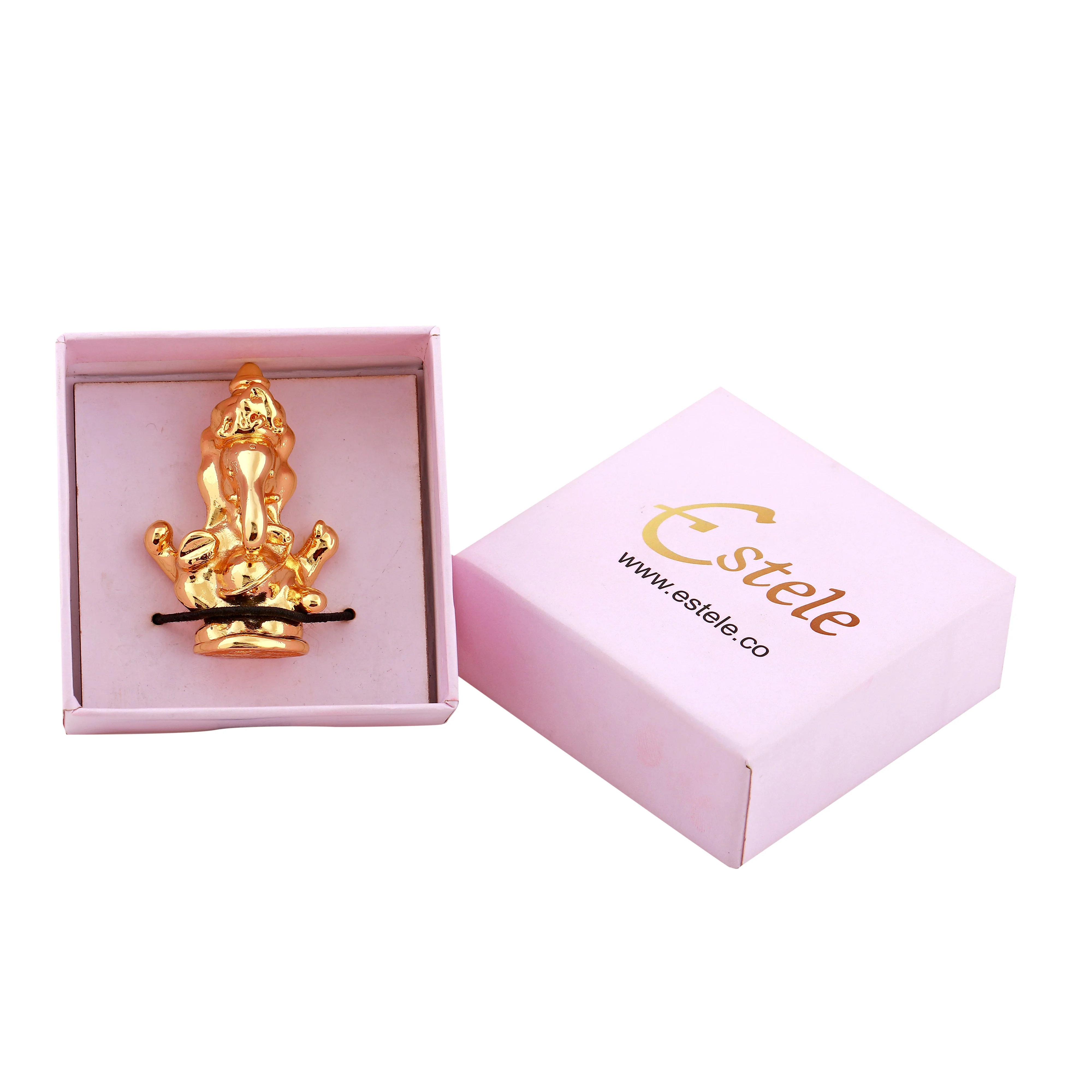 Estele Gold Plated Spiritual Lord Ganesh Idol For Gifts & House Warming/Home/Office Decors. - Image 5
