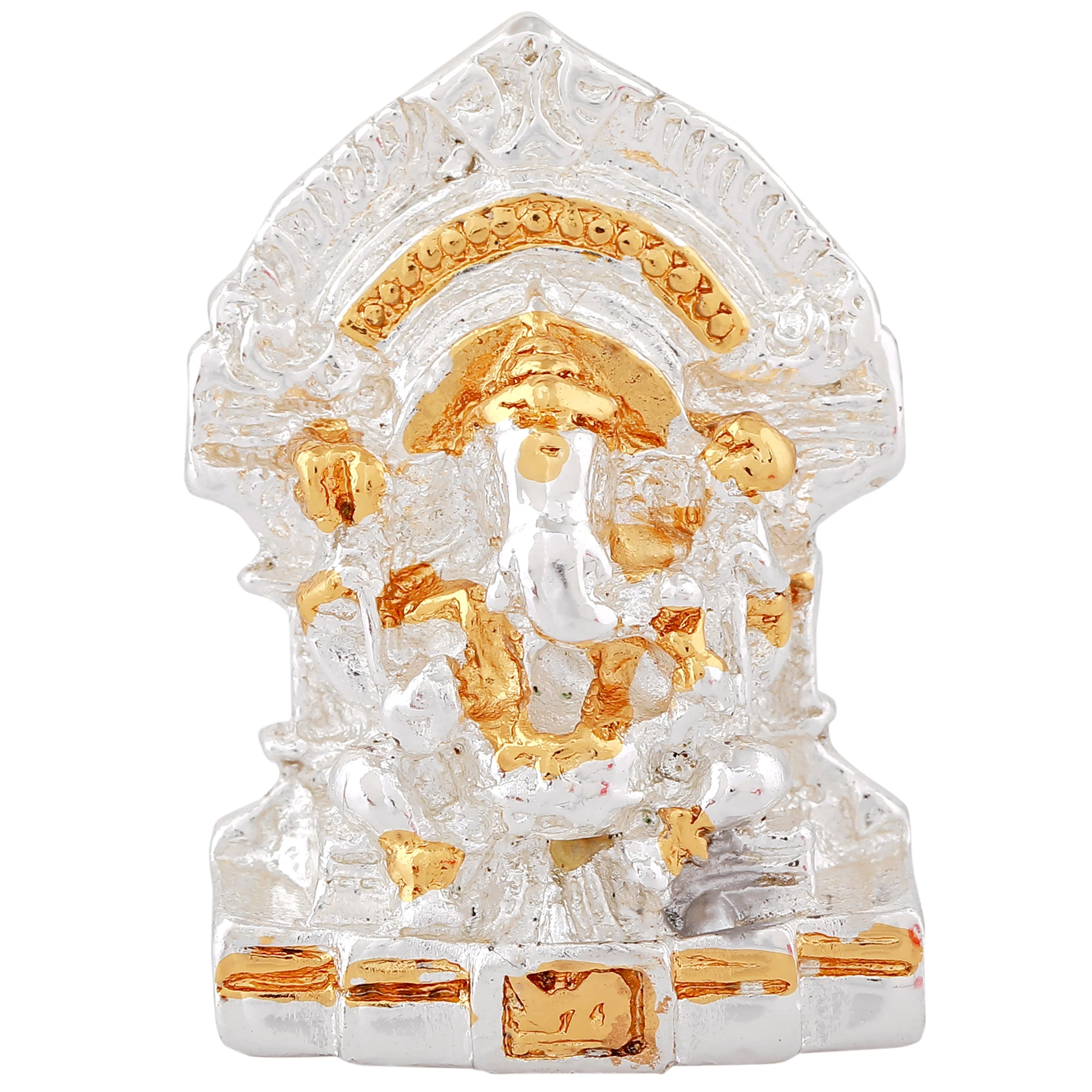 Estele Gold & Rhodium Plated Divine Ganesh Idol - Image 3