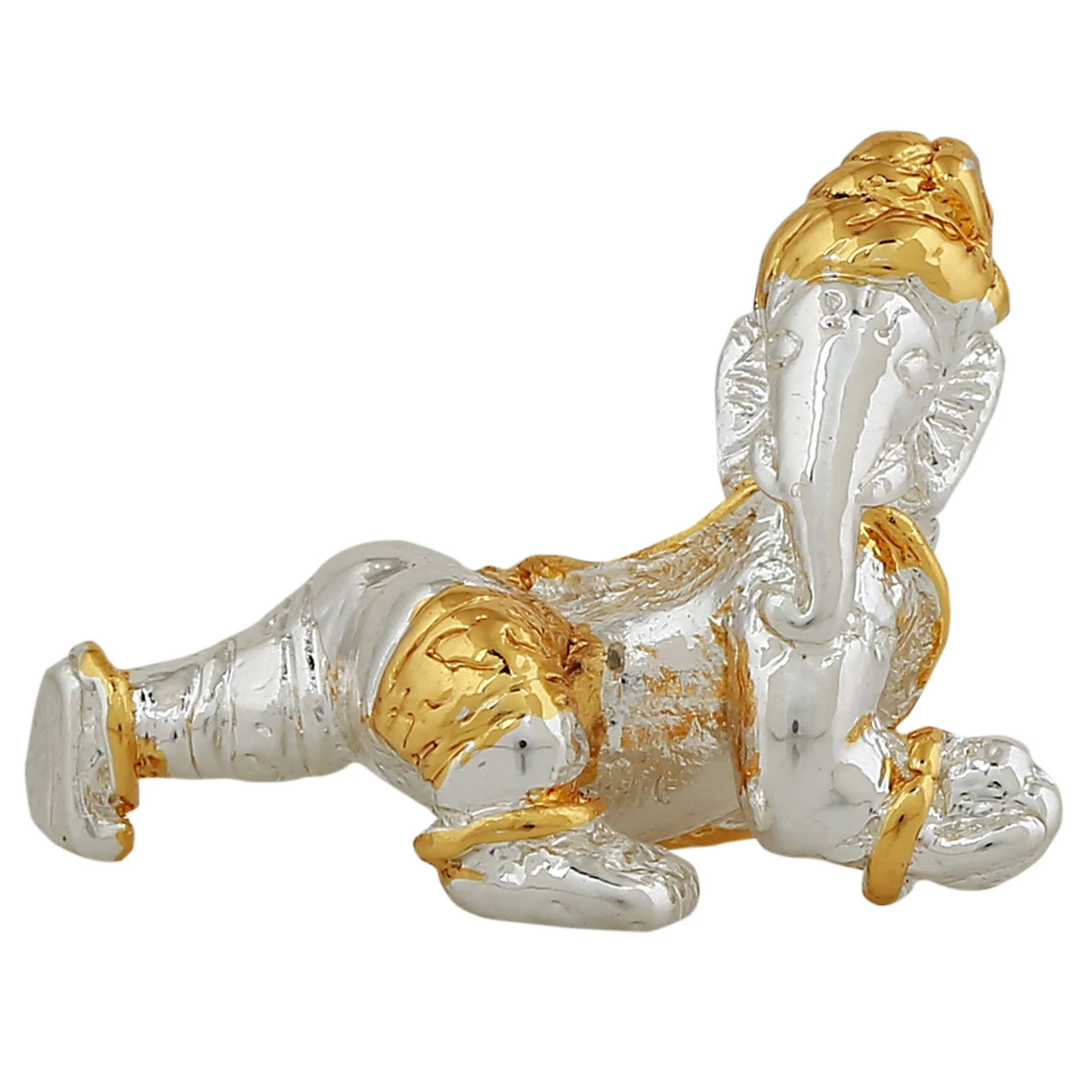 Estele Gold & Rhodium Plated Divine Ganesh Idol - Image 3