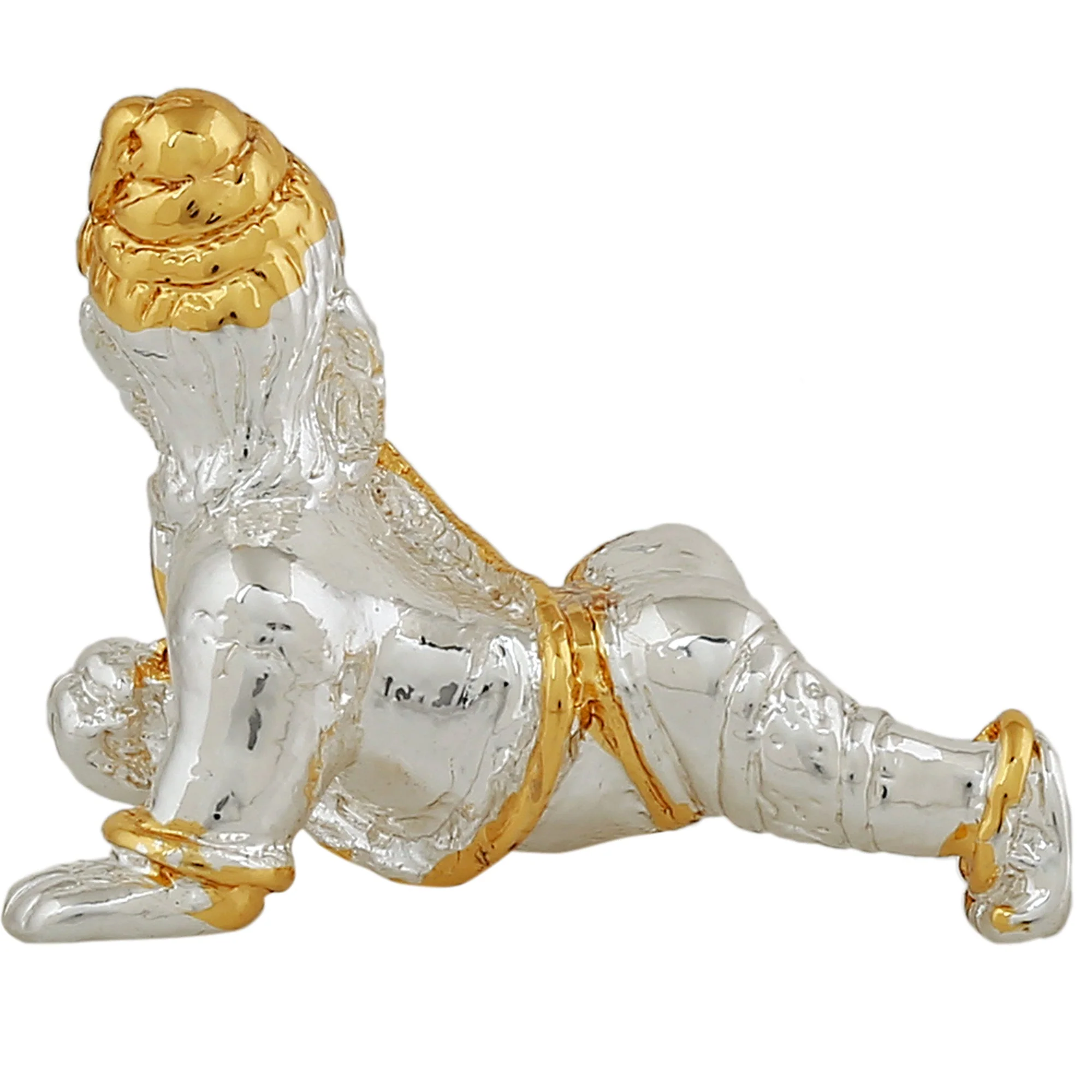 Estele Gold & Rhodium Plated Divine Ganesh Idol - Image 5