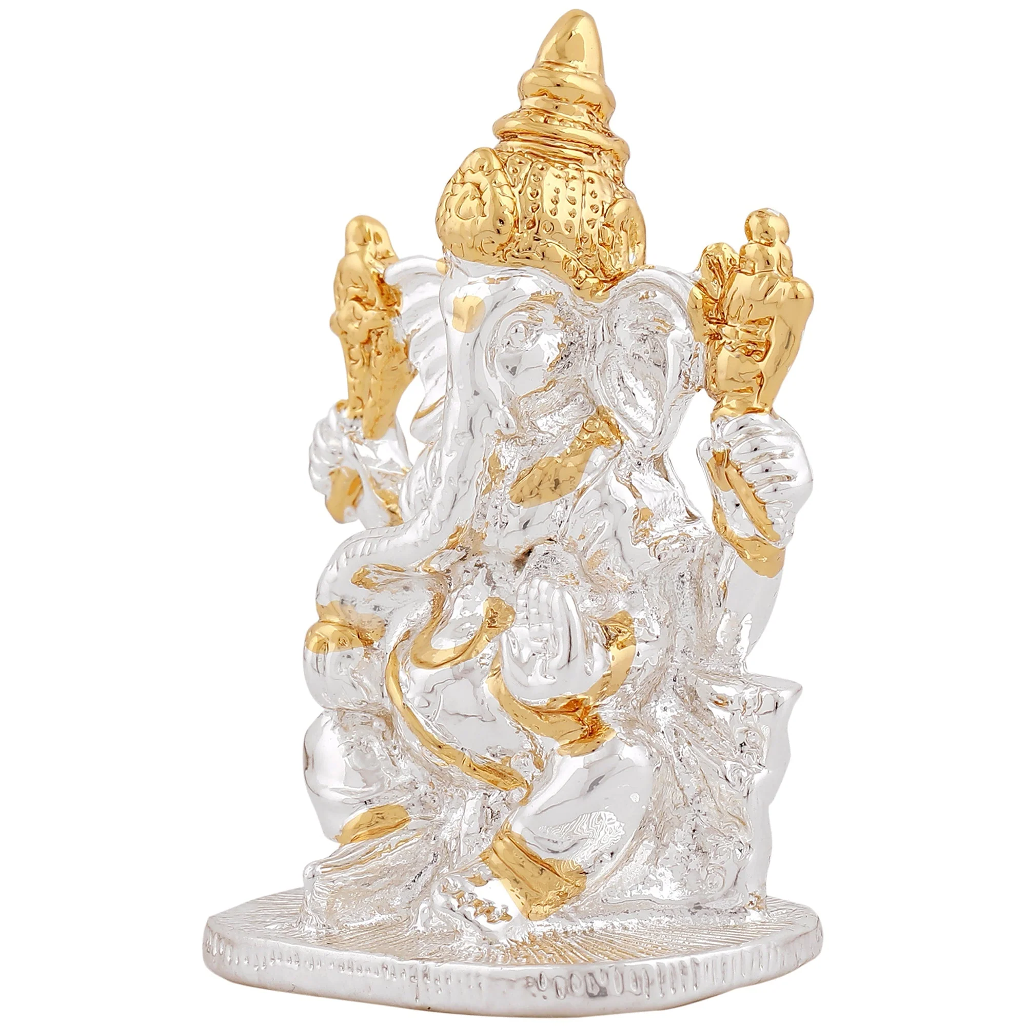 Estele Gold & Rhodium Plated Divine Ganesh Idol - Image 4