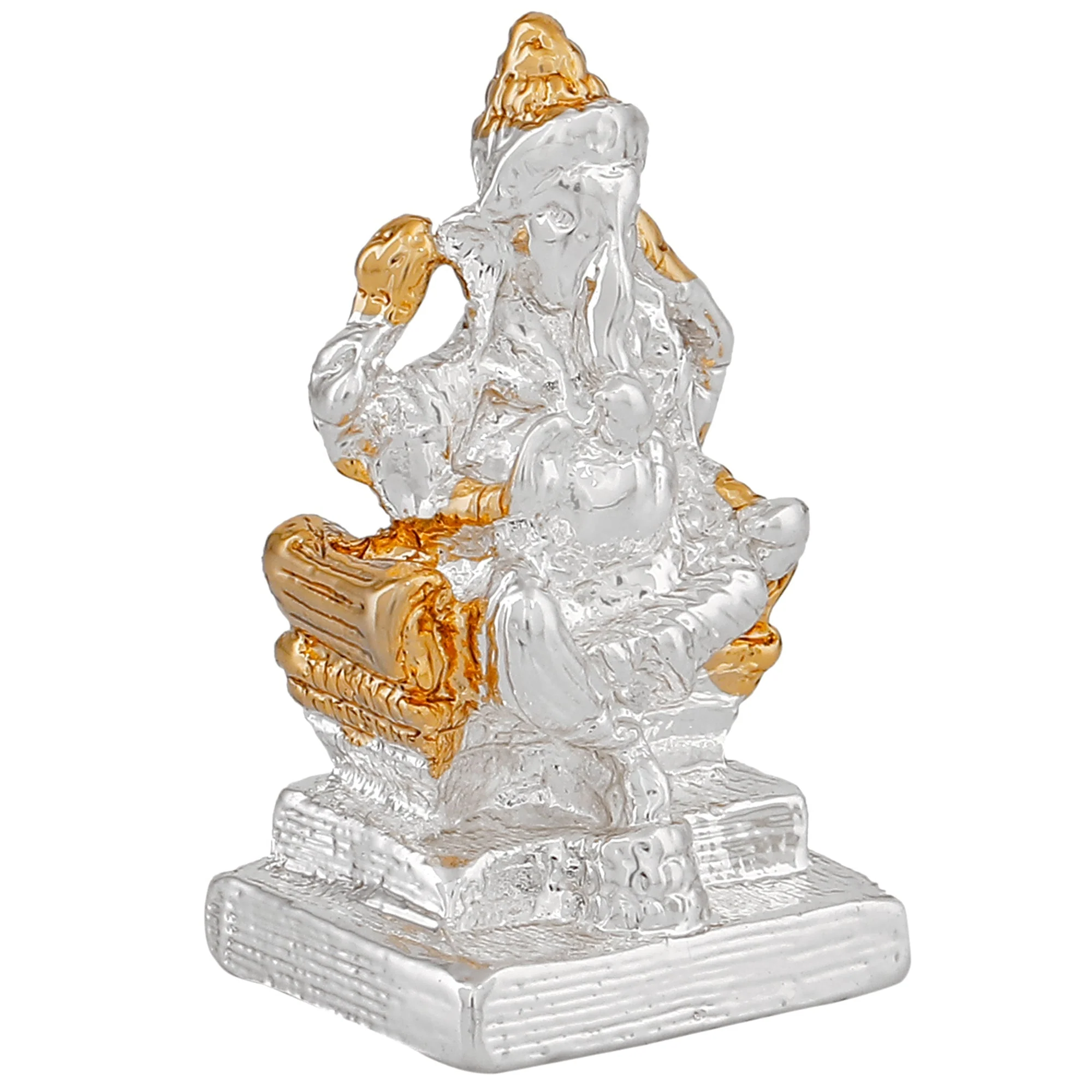 Estele Gold & Rhodium Plated Divine Ganesh Idol - Image 5