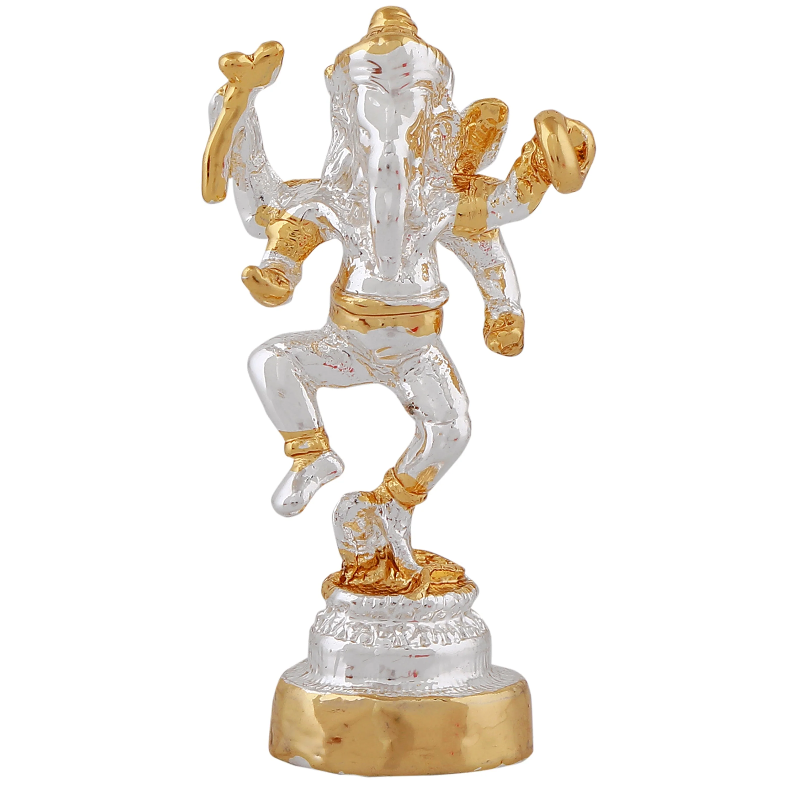 Estele Gold & Rhodium Plated Divine Ganesh Idol - Image 2