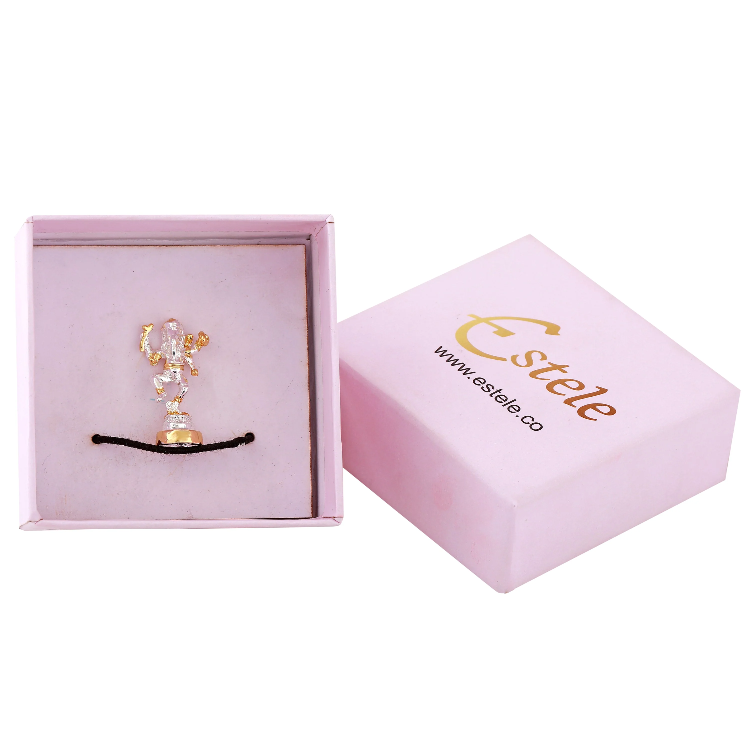 Estele Gold & Rhodium Plated Divine Ganesh Idol - Image 6