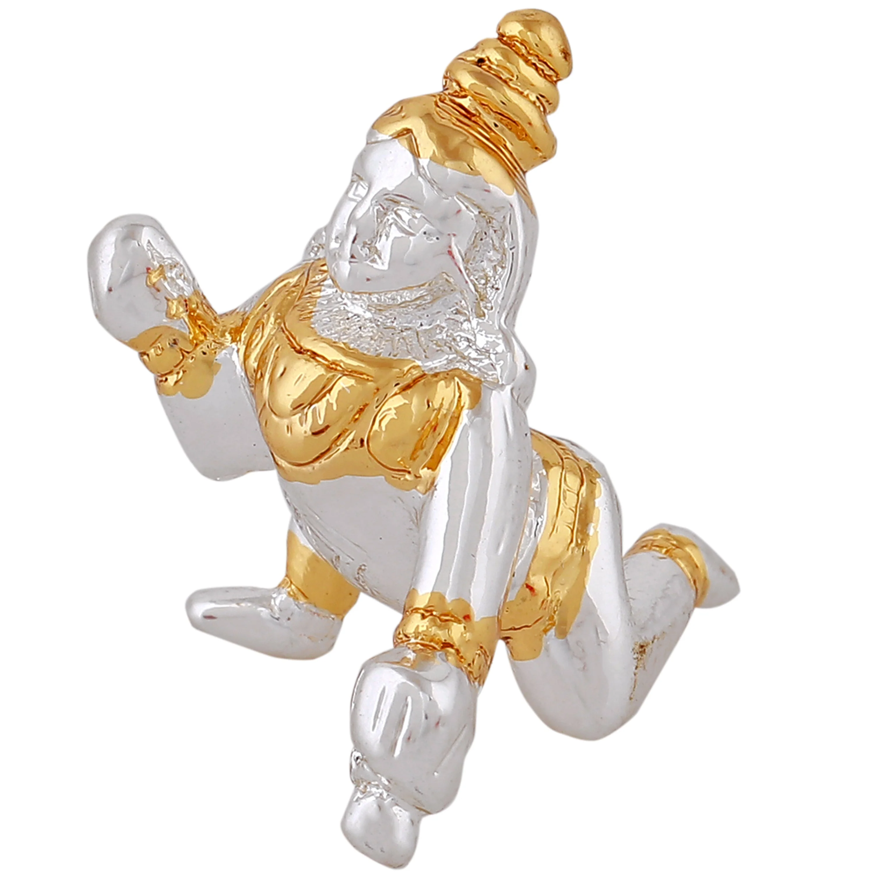 Estele Gold & Rhodium Plated Divine Lord Krishna Idol - Image 5