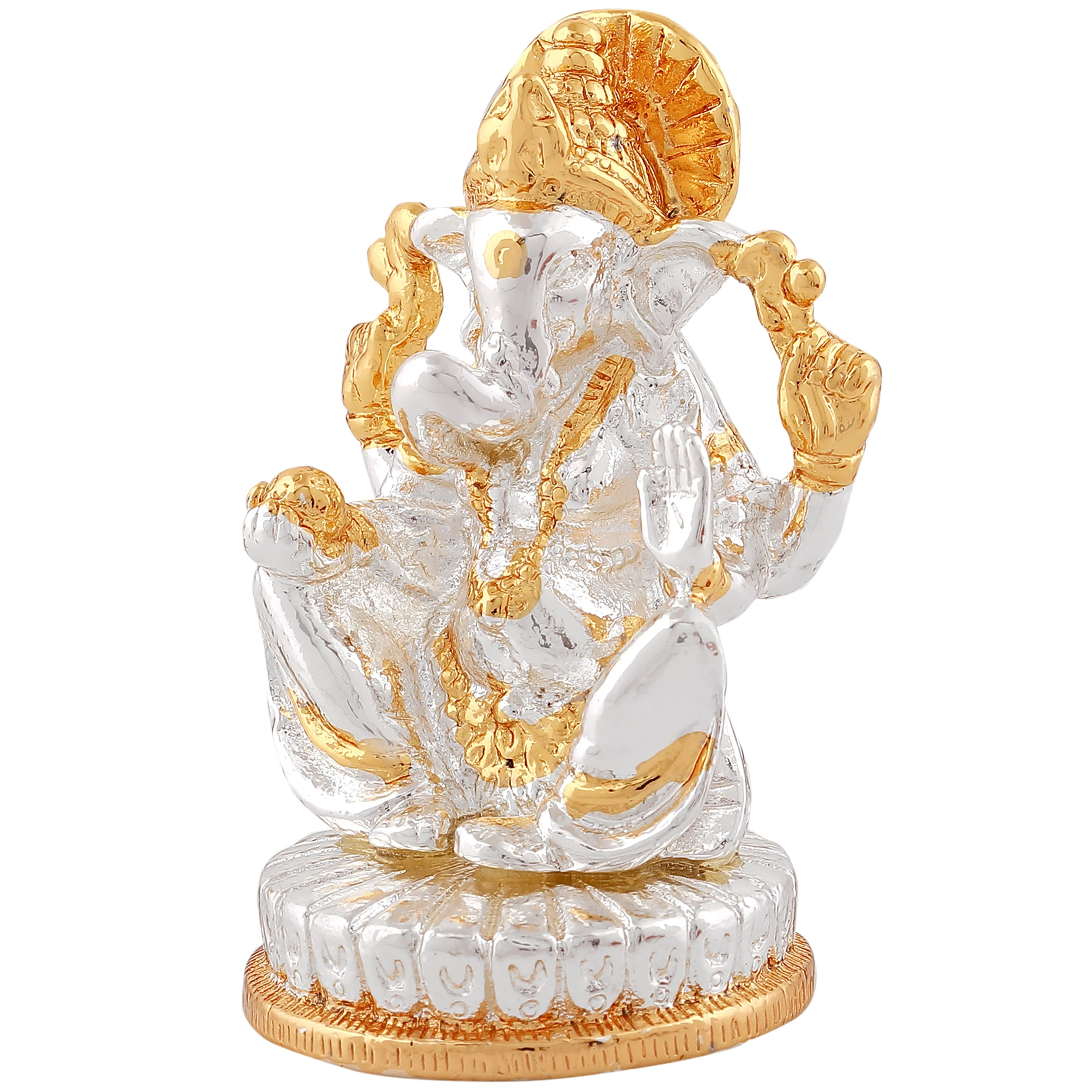 Estele Gold & Rhodium Plated Lord Ganesh Idol (2Tn) 30T - Image 4