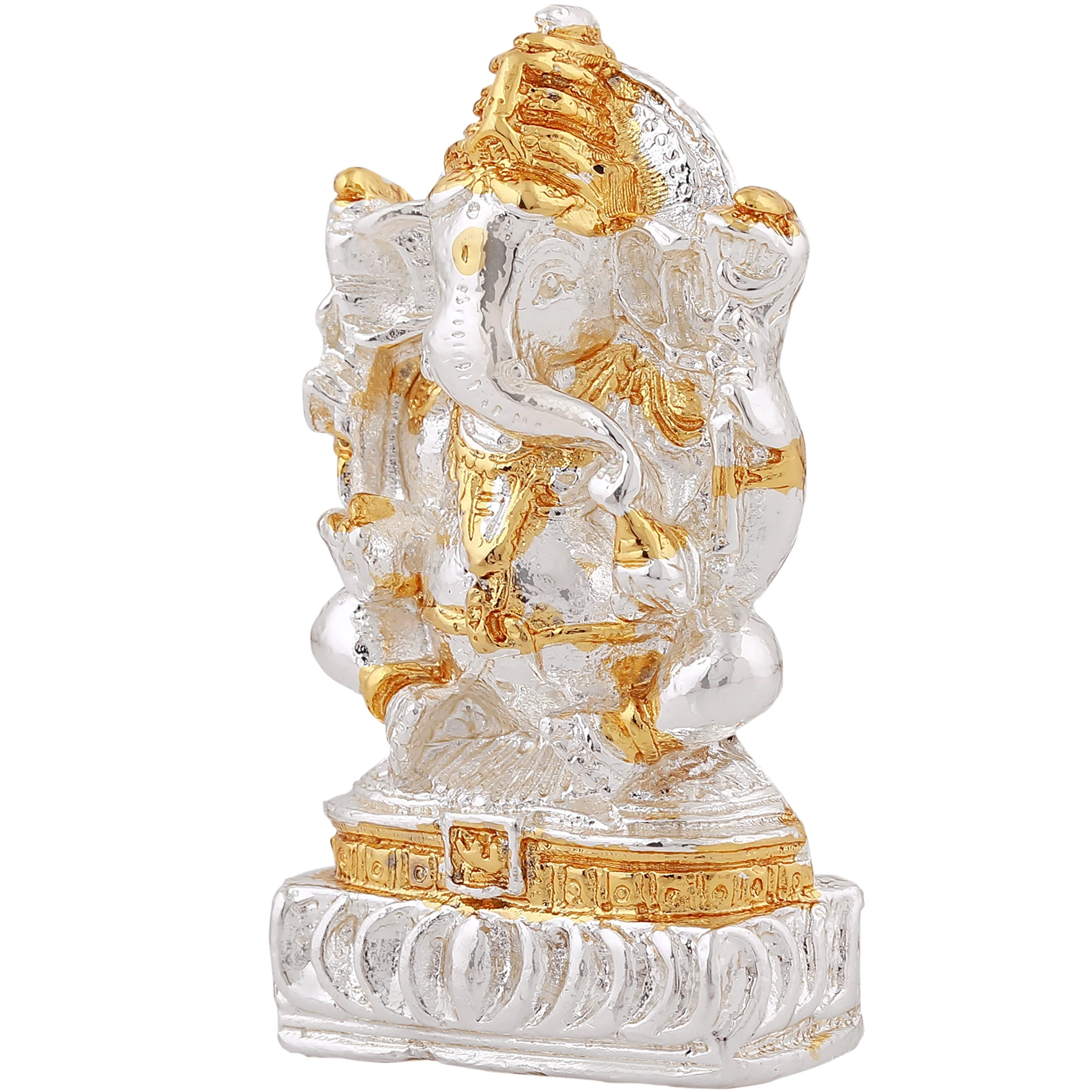 Estele Gold & Rhodium Plated Lord Ganesha Idol - Image 5
