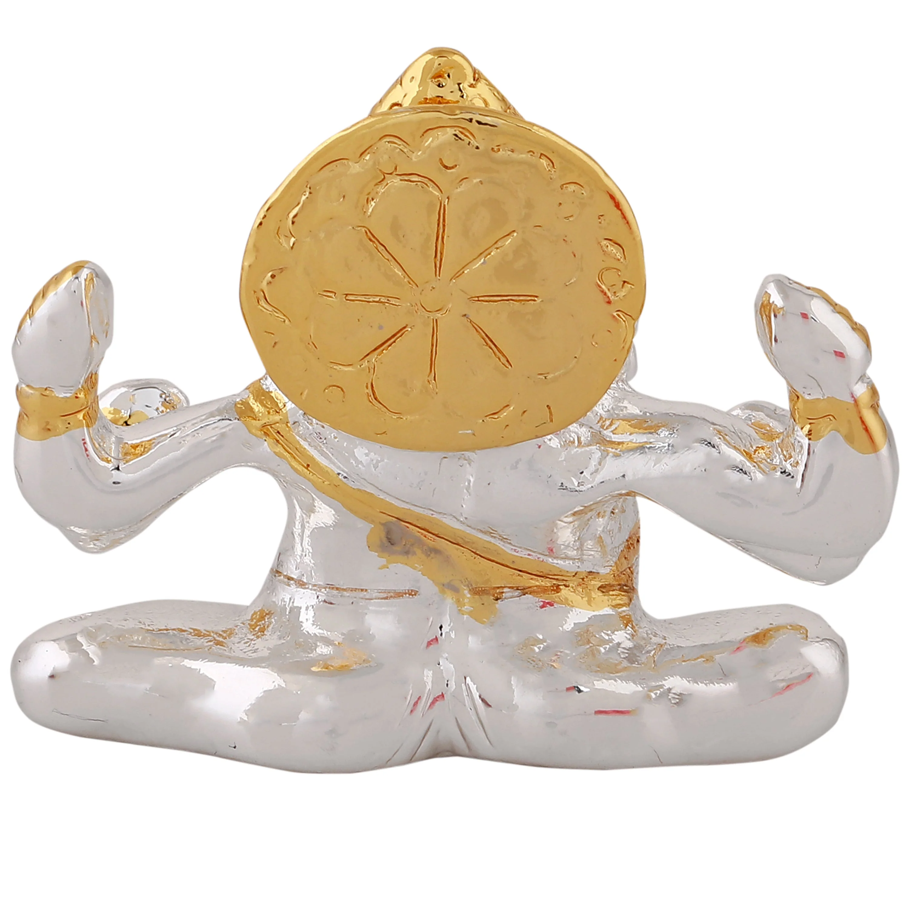 Estele Gold & Rhodium Plated Spiritual Lord Bal Ganesh Idol For Gifts & House Warming/Home/Office Decors. - Image 4