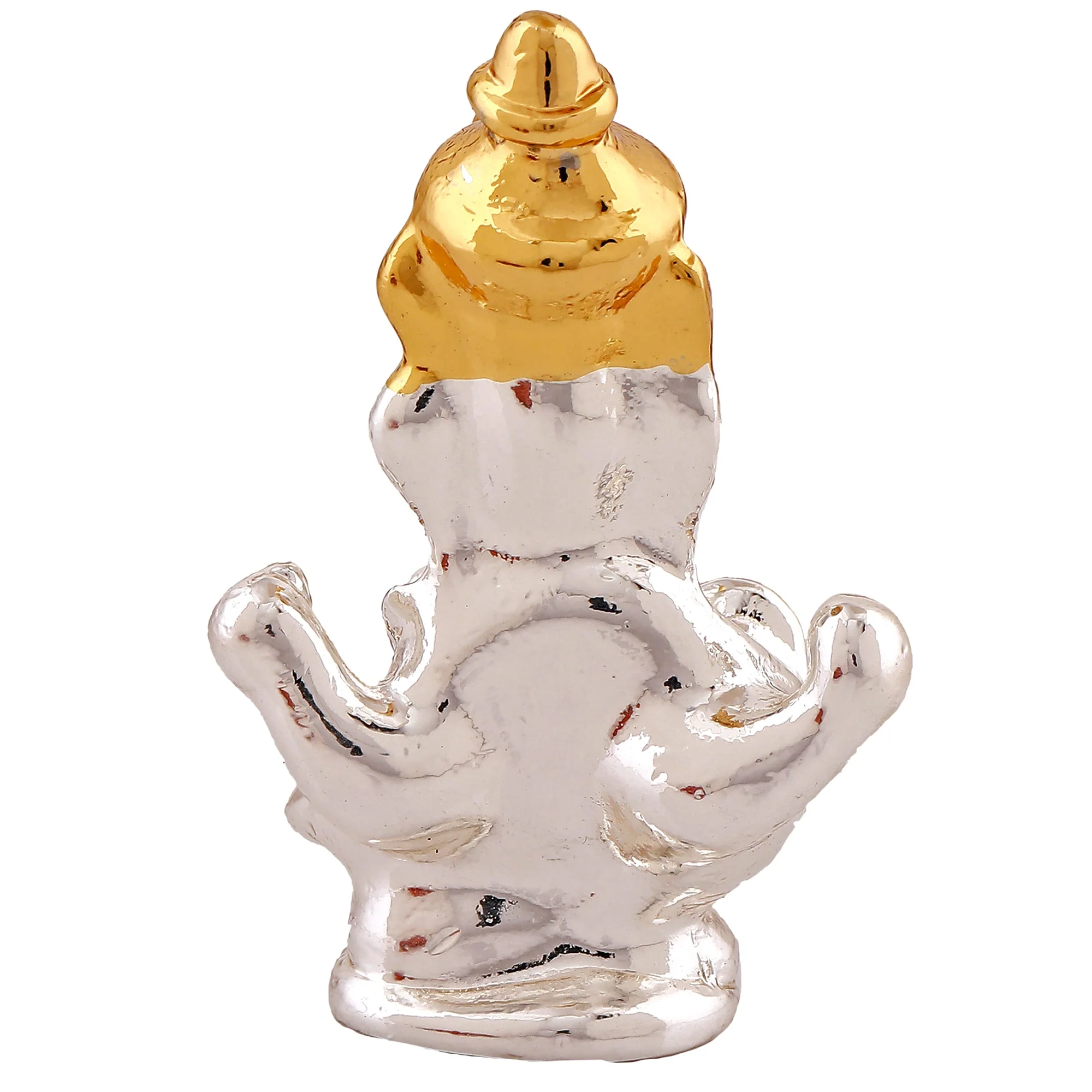 Estele Gold & Rhodium Plated Spiritual Lord Ganesh Idol For Gifts & House Warming/Home/Office Decors. - Image 4