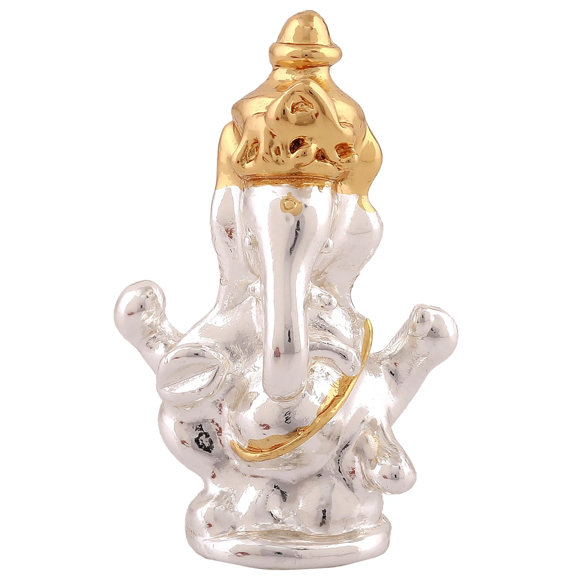 Estele Gold & Rhodium Plated Spiritual Lord Ganesh Idol For Gifts & House Warming/Home/Office Decors. - Image 8