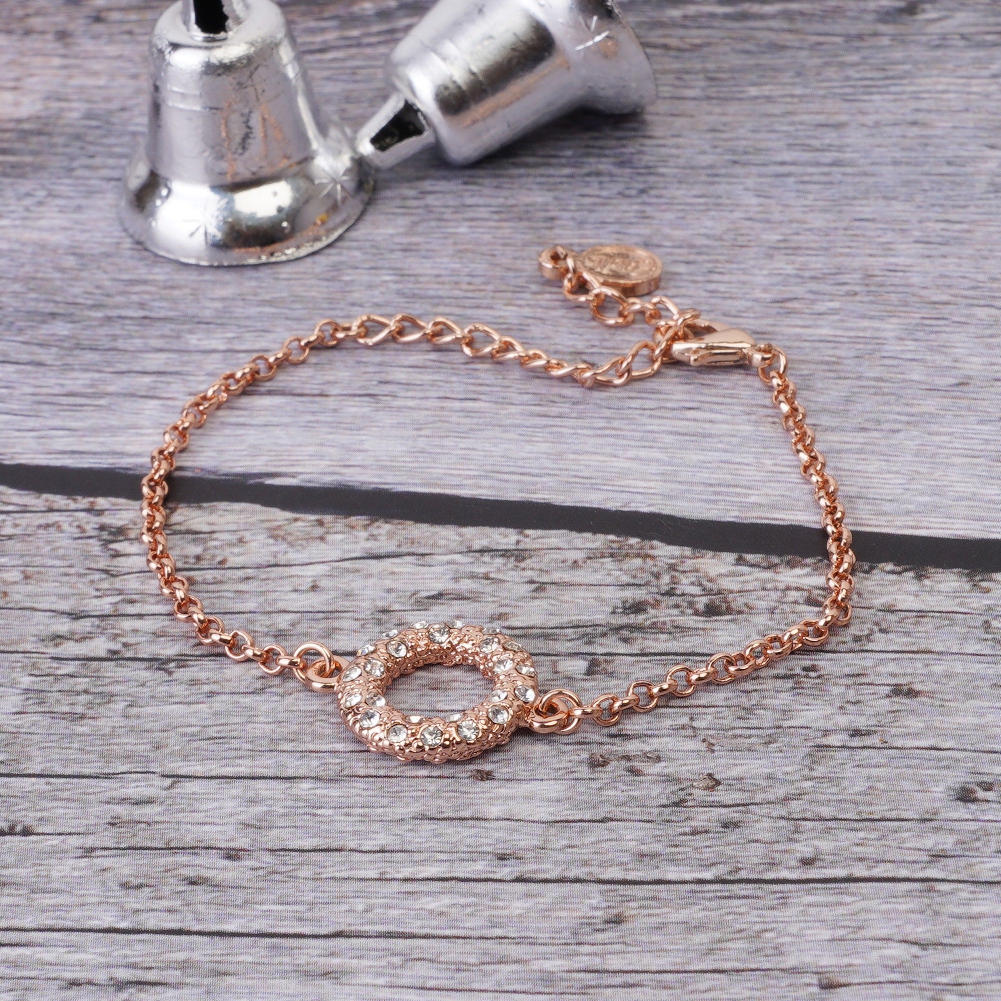 Estele Halo Rose Gold Bracelet