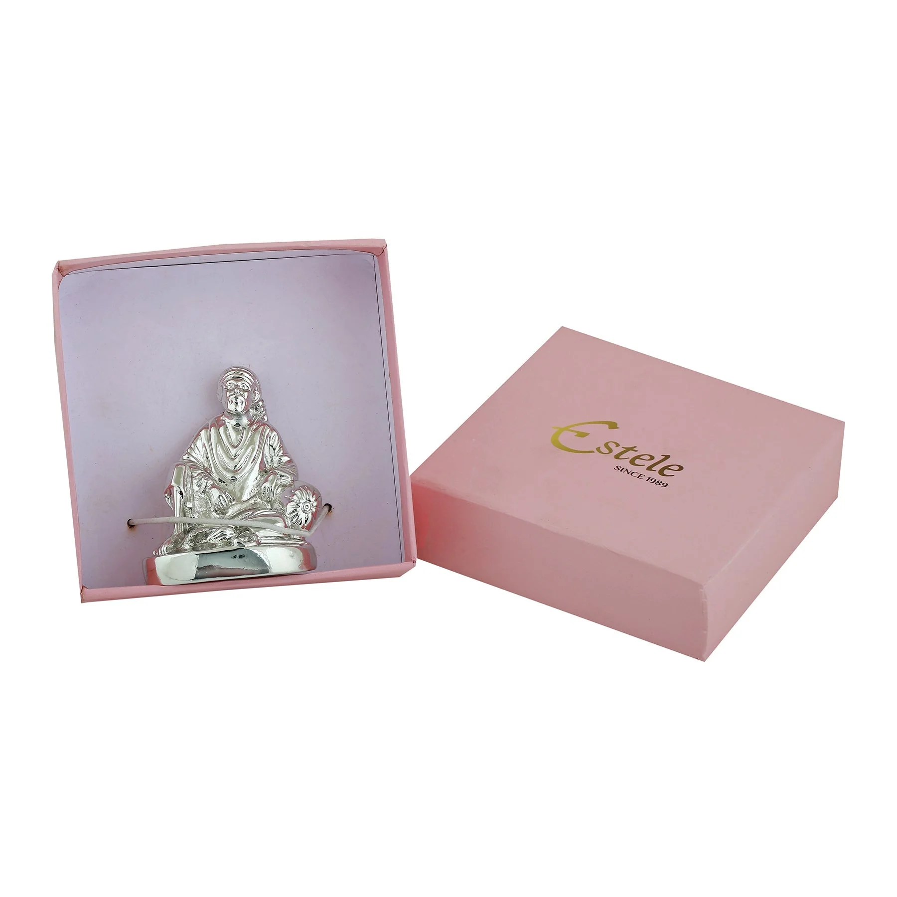 Estele Rhodium Plated Divine Lord Sai Baba Idol - Image 7