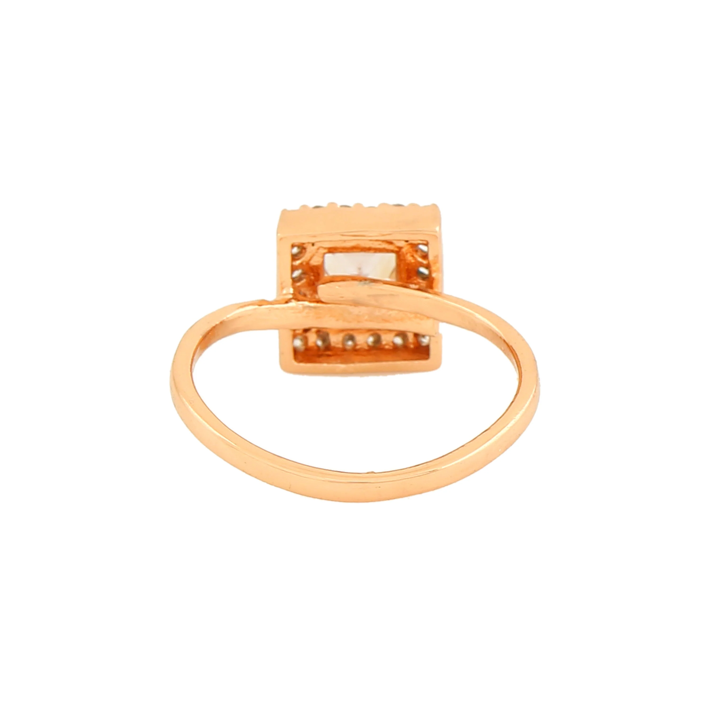 Estele Rose Gold Plated Cz Charming Finger Ring For Women(Adjustable) - Image 6