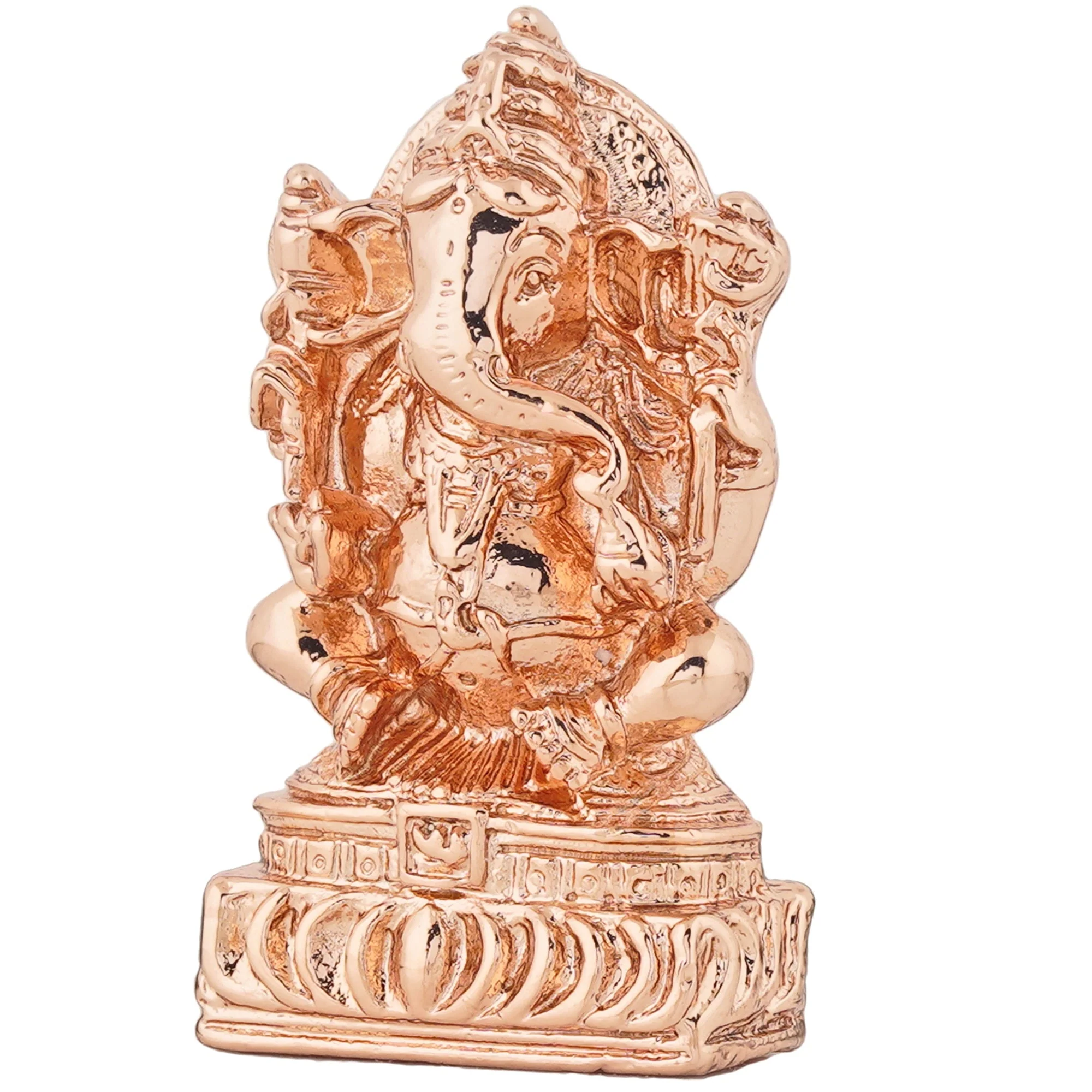 Estele Rose Gold Plated Lord Ganesha Idol - Image 4